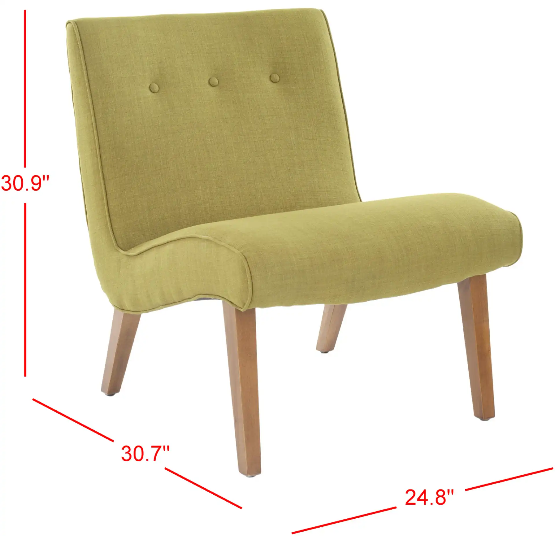 Mandell Chair in Sweet Pea, detail view
