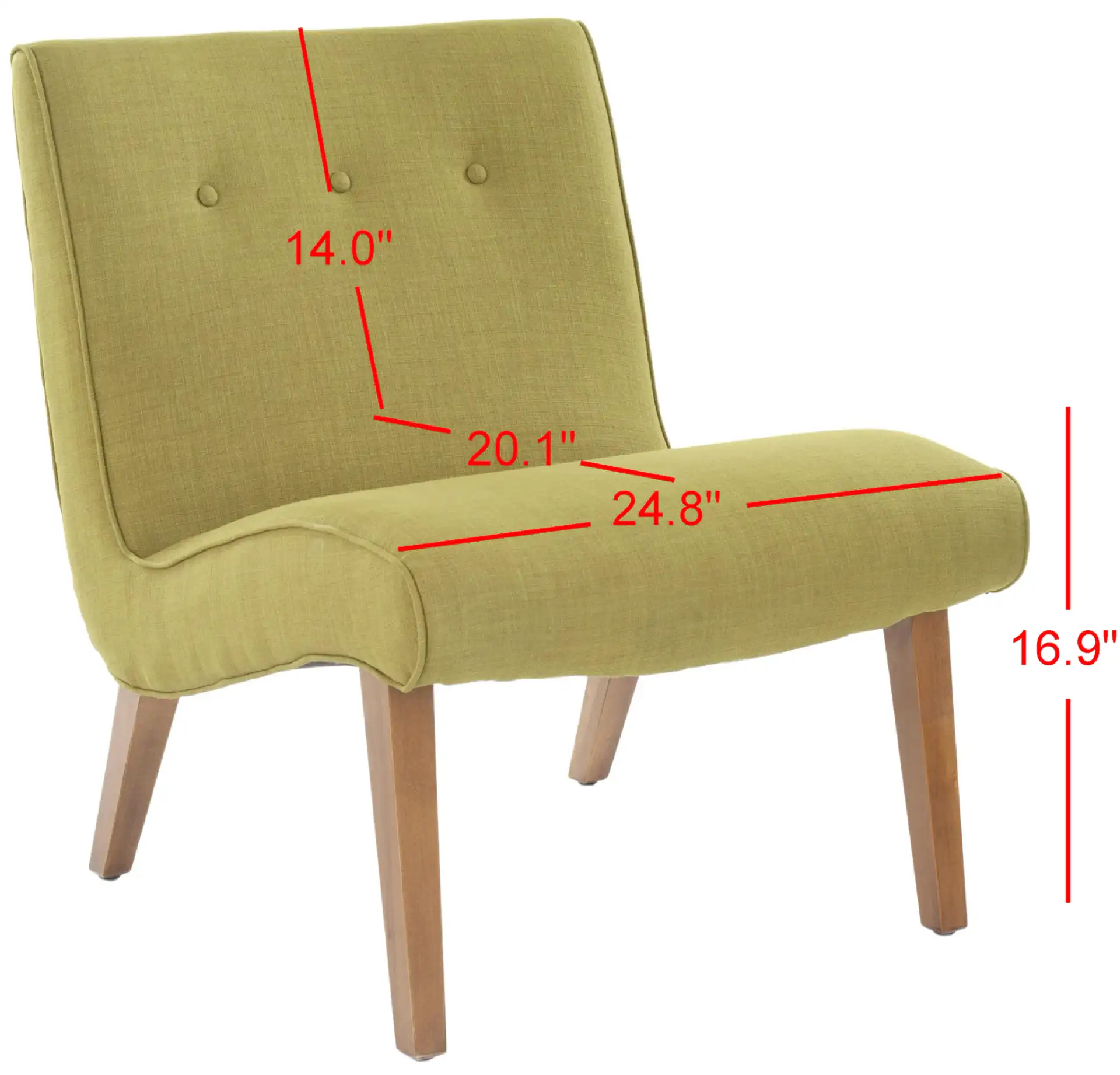 Mandell Chair in Sweet Pea, detail view