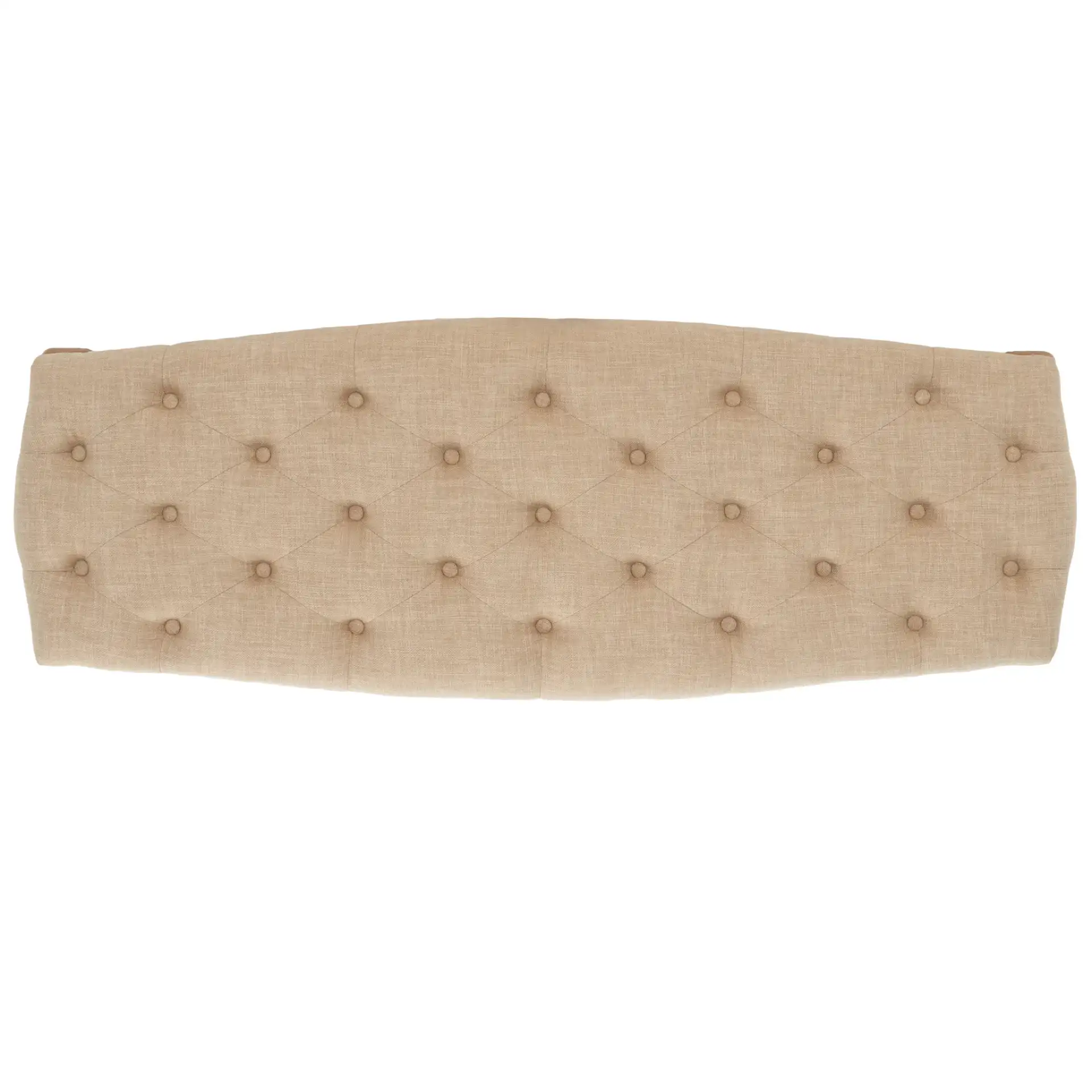 Ramsey Bench in Wheat / Natural Cream, detail view