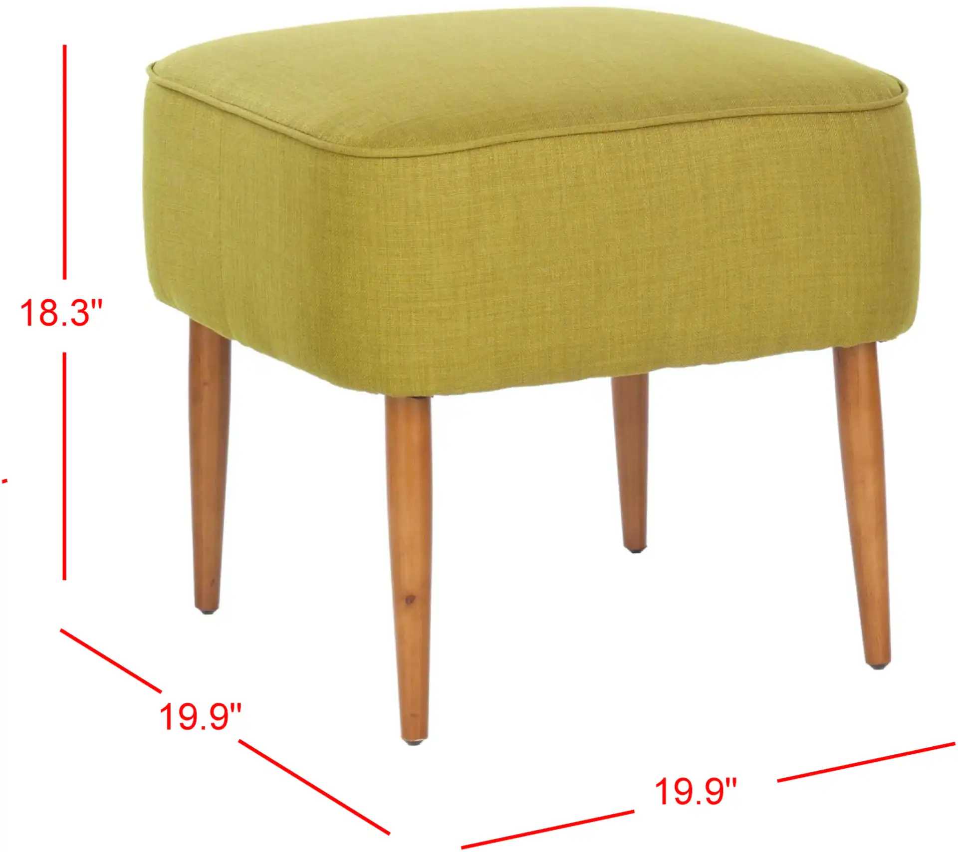 Eli Ottoman in Sweet Pea, detail view
