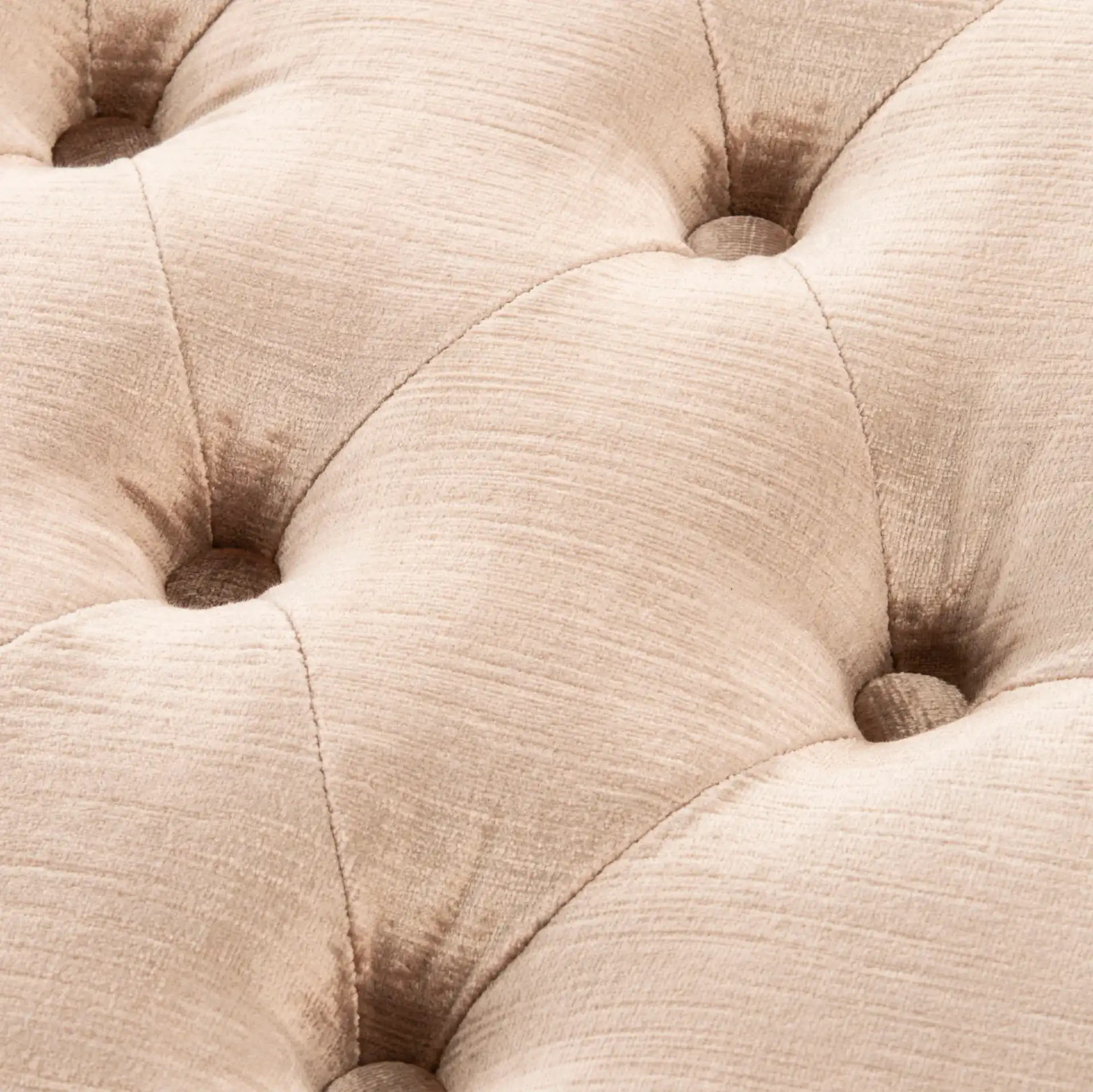 Barney Bench in Champagne in a styled room