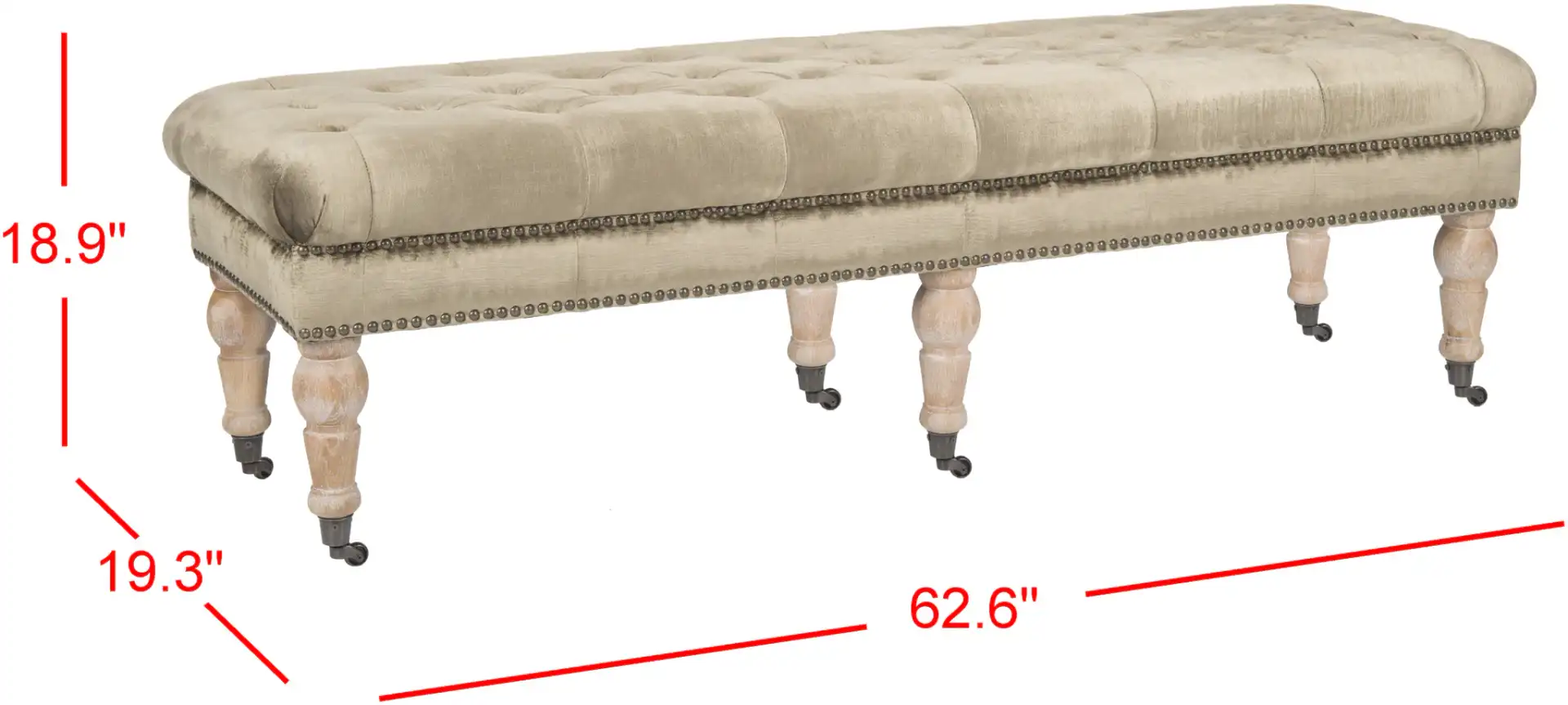 Barney Bench in Champagne, detail view