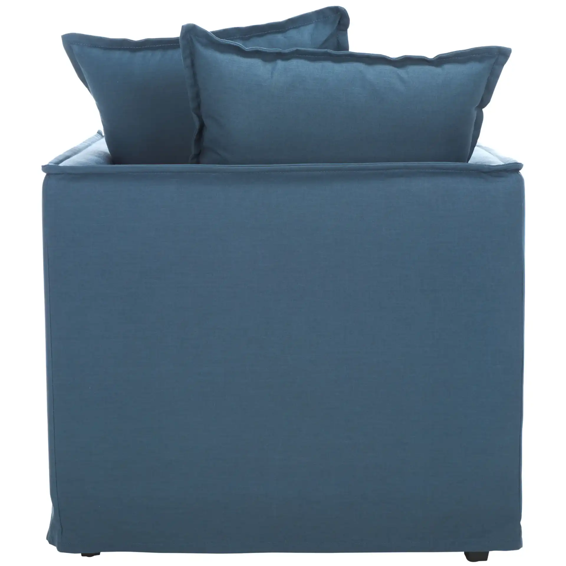 Joey Arm Chair in Blue, detail view