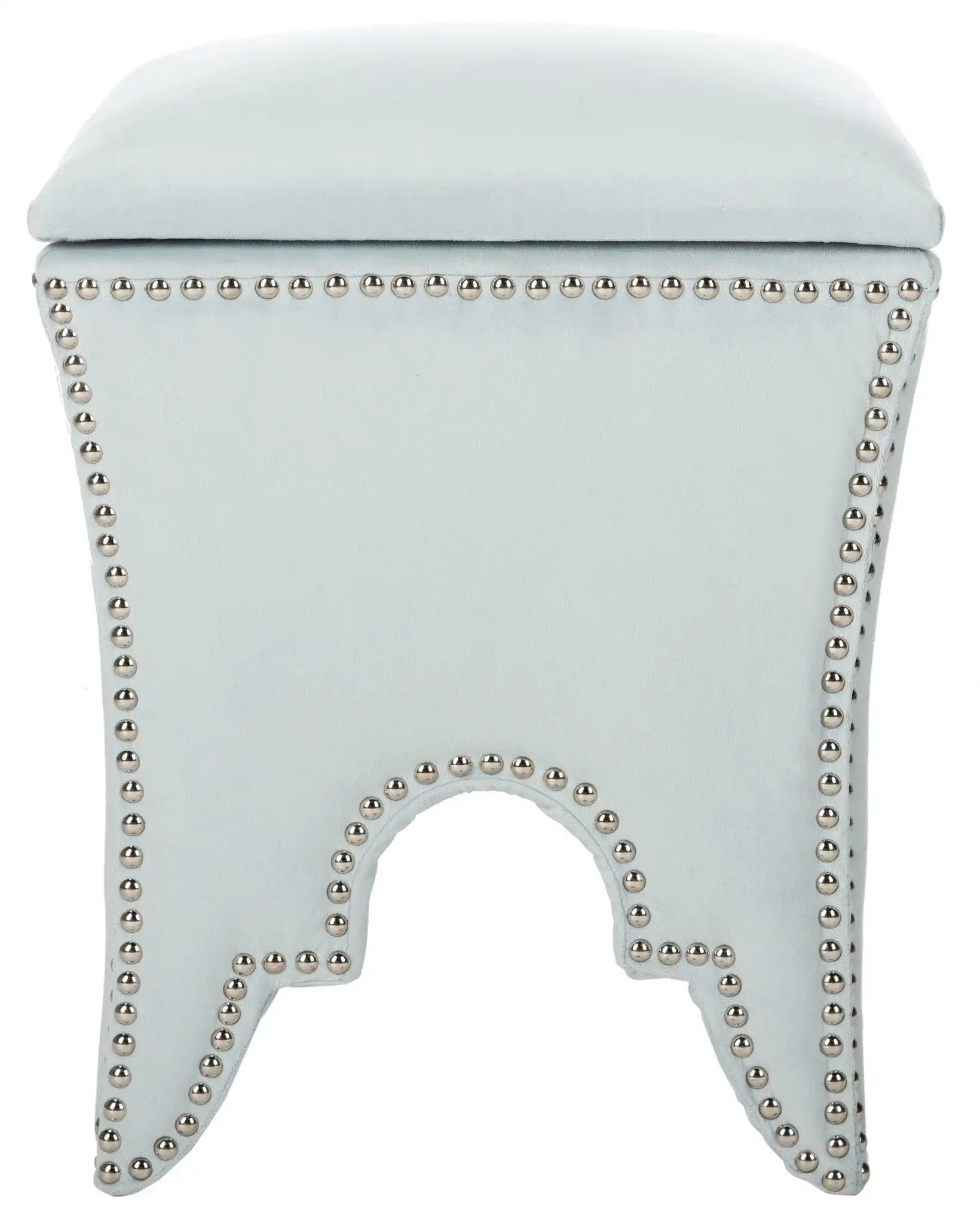 Deidra Ottoman in Light Blue