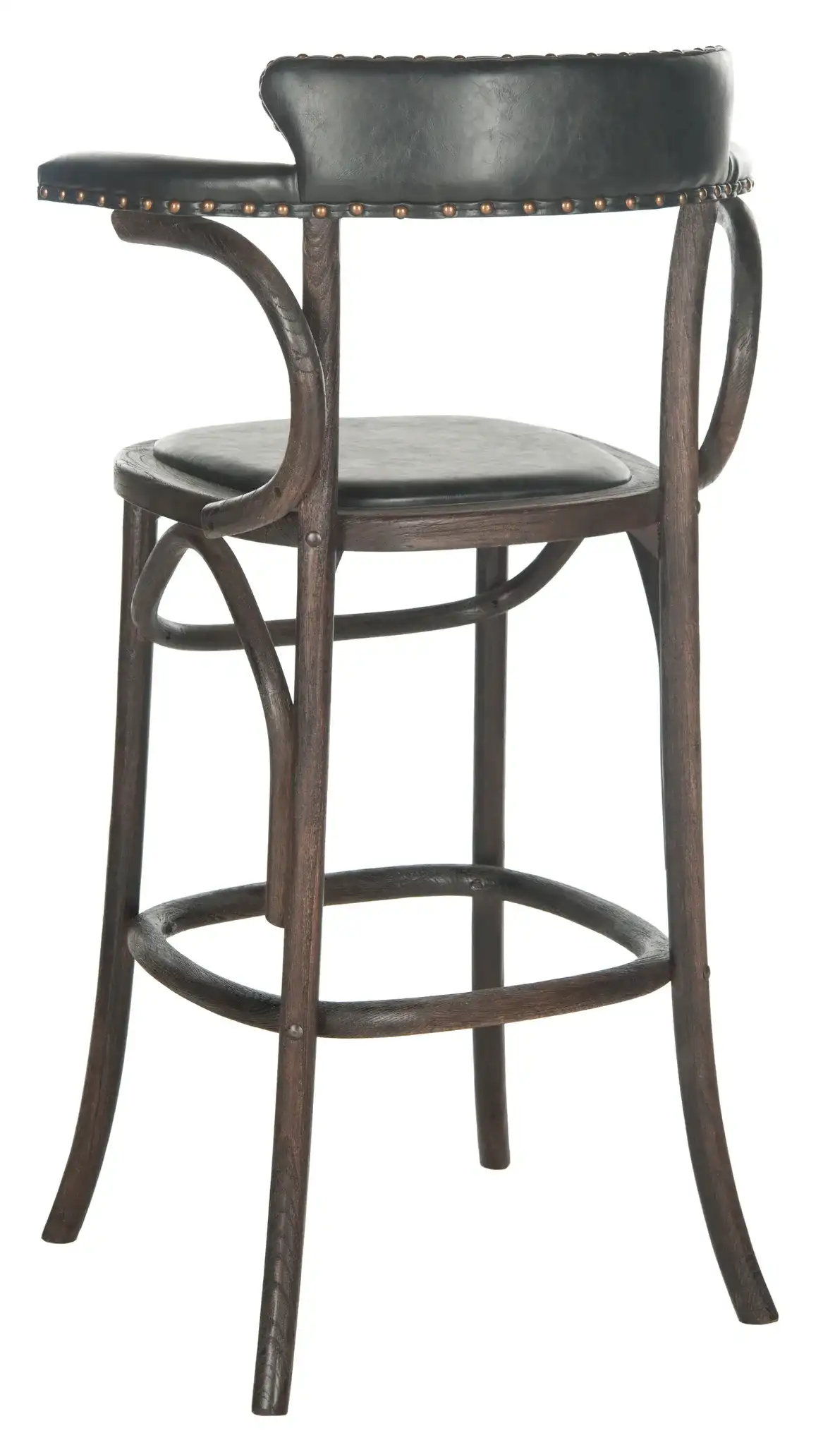 Kenny Barstool in Antique Black, detail view
