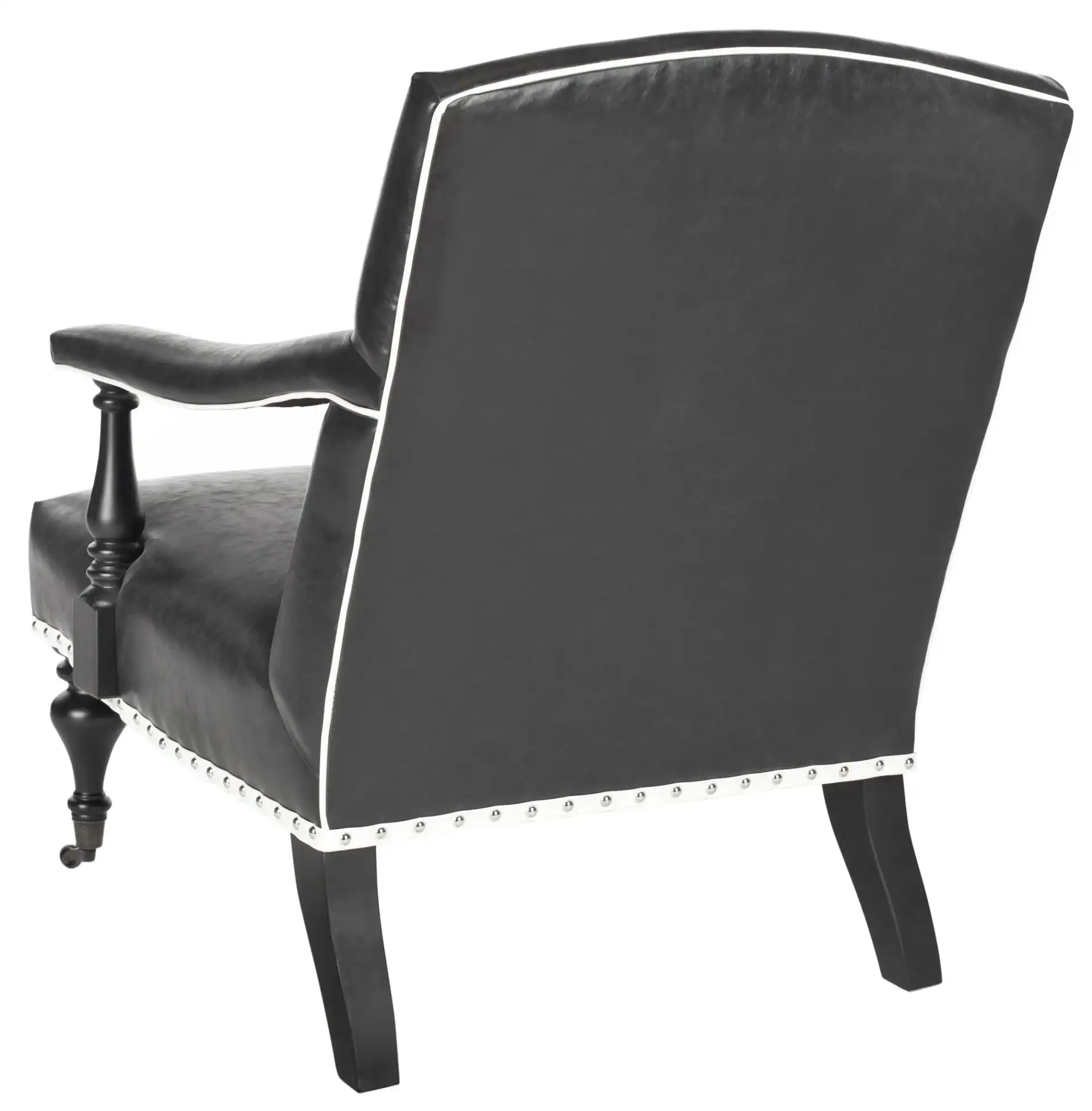 Devona Arm Chair in Antique Black, detail view