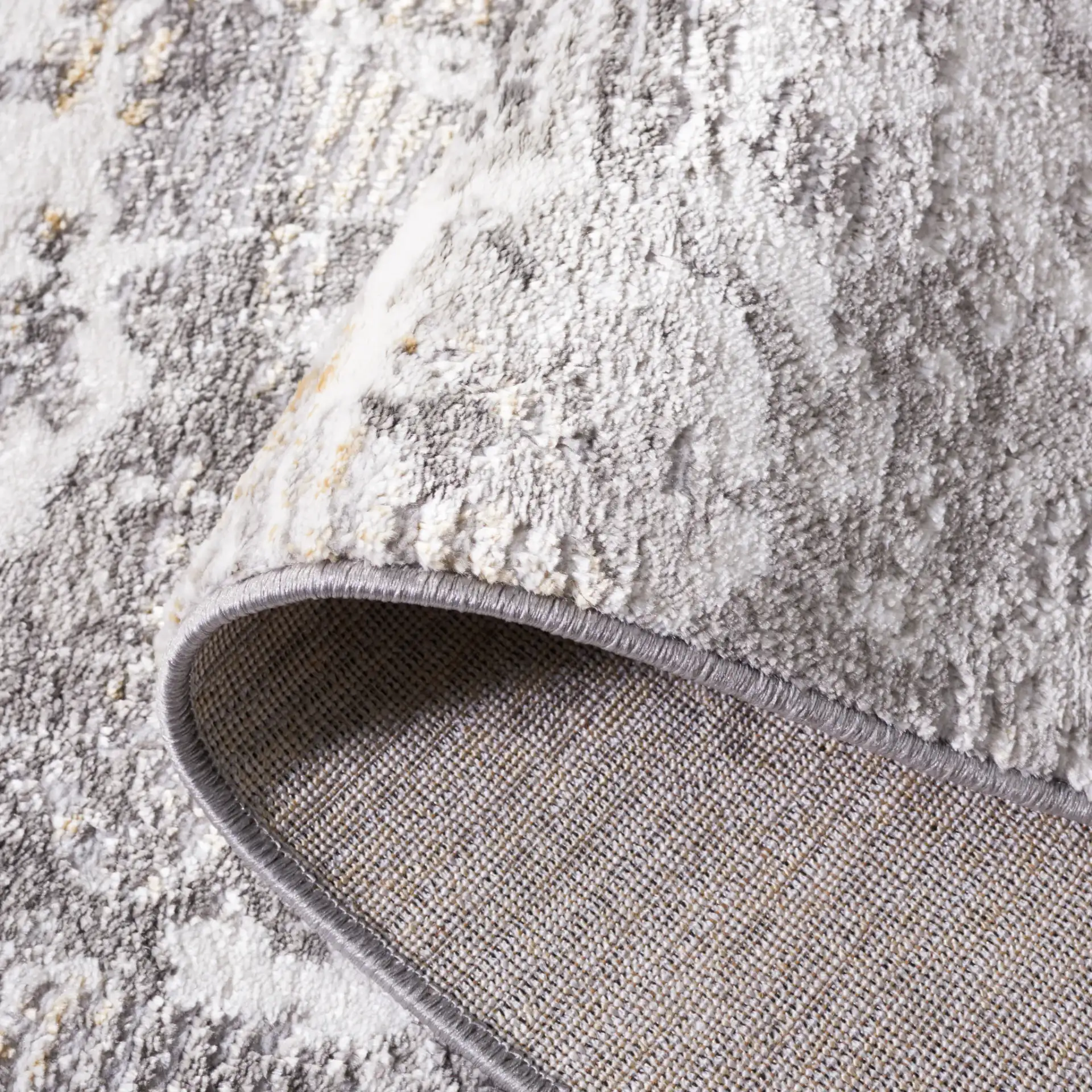 Meadow Elysian Marble Rug in Light Gray / Dark Gray in a styled room