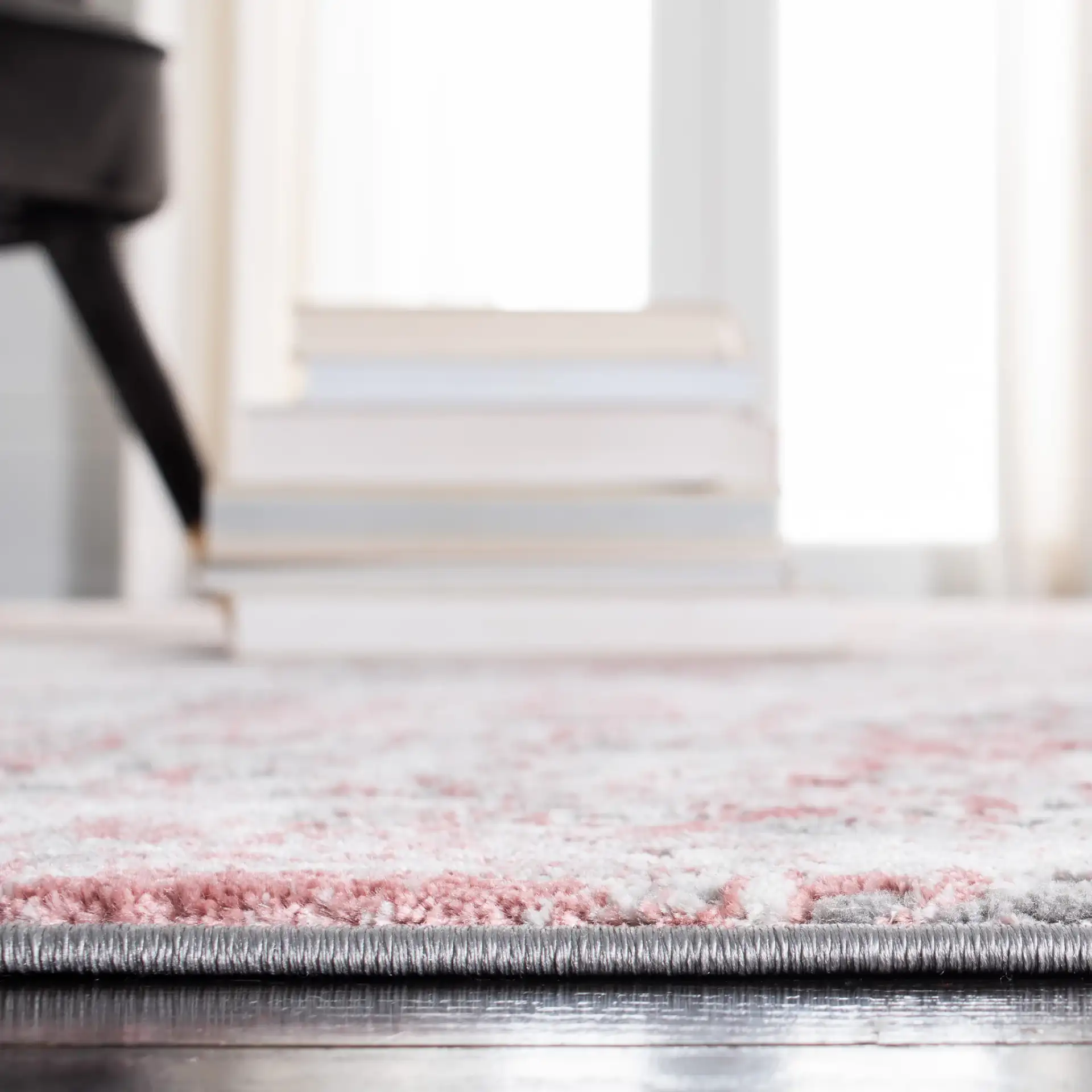Meadow Mottled Abstract Rug in Meadow Mottled Abstract Rug in a styled room