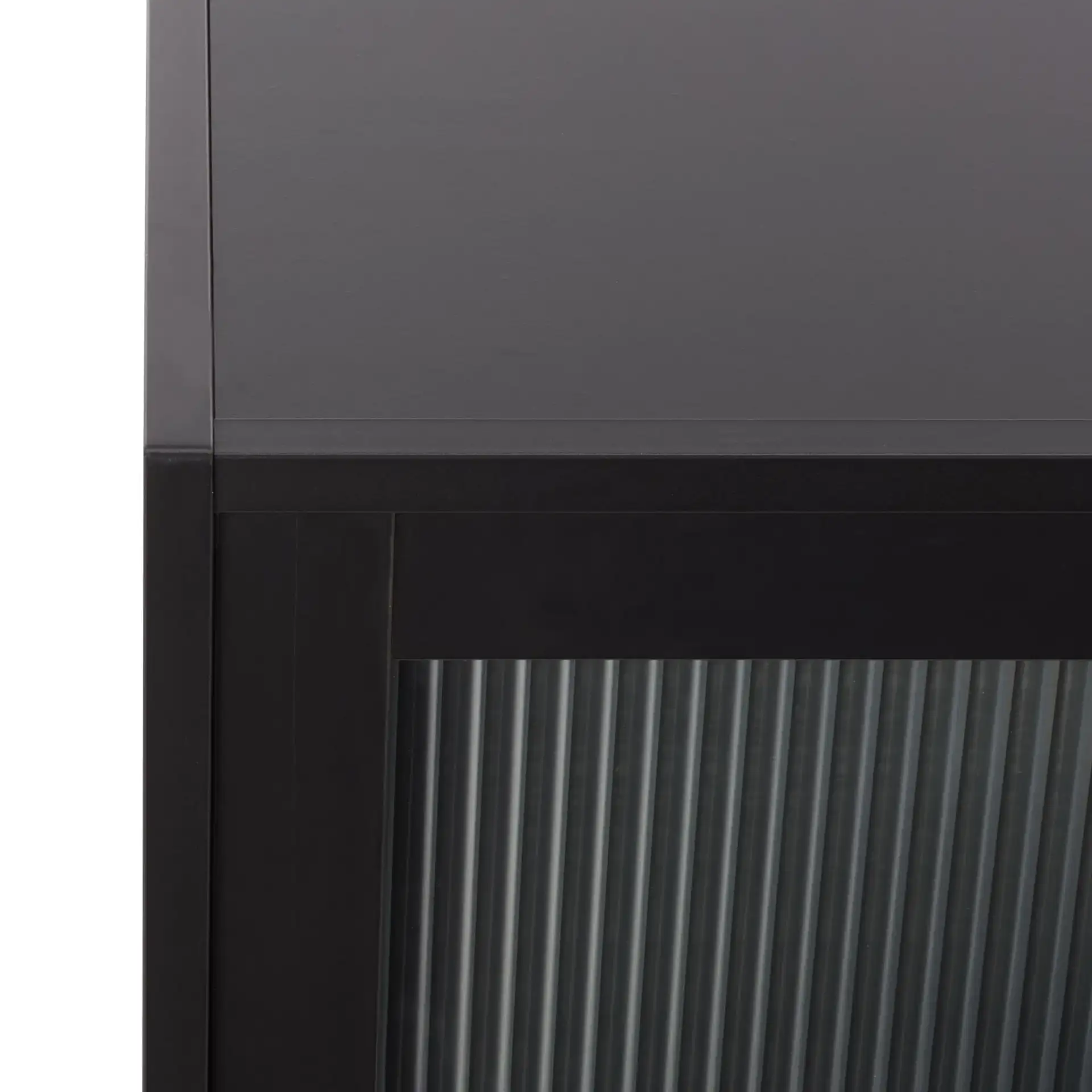 Donahue Sideboard/Media Stand in Black in a styled room