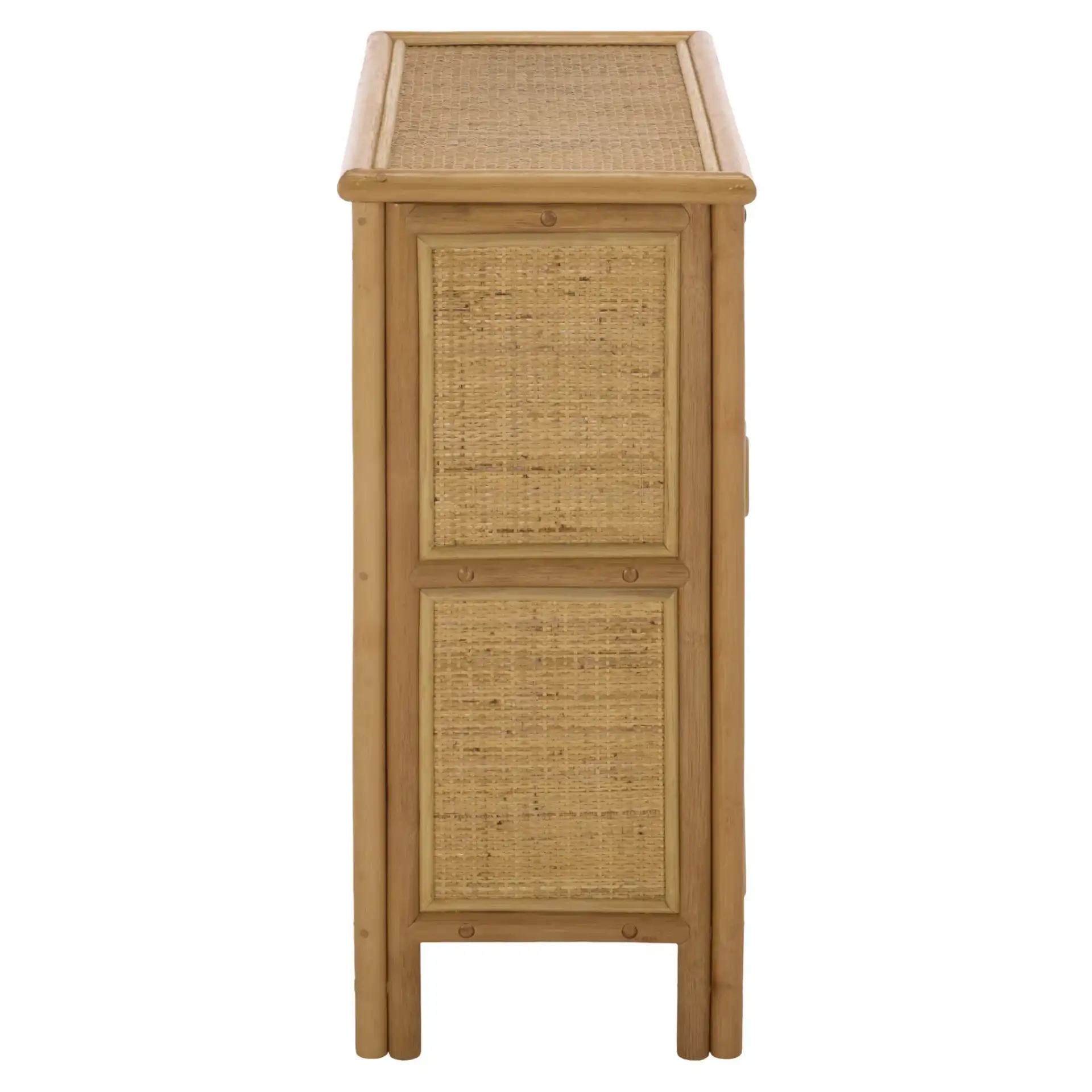 Evelina Rattan 2 Door Sideboard in Natural, detail view