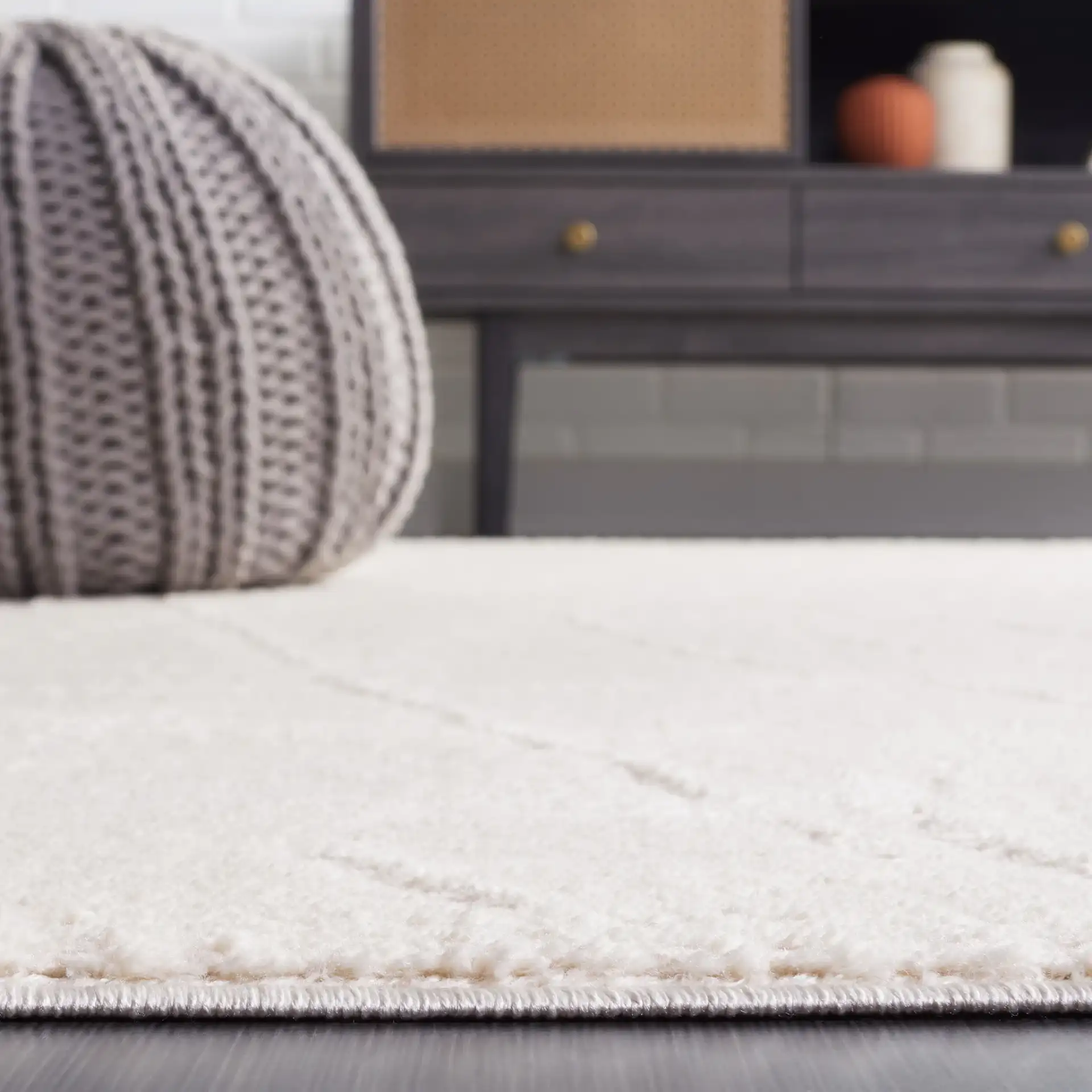 Melody Diamond Rug in Melody Diamond Rug in a styled room