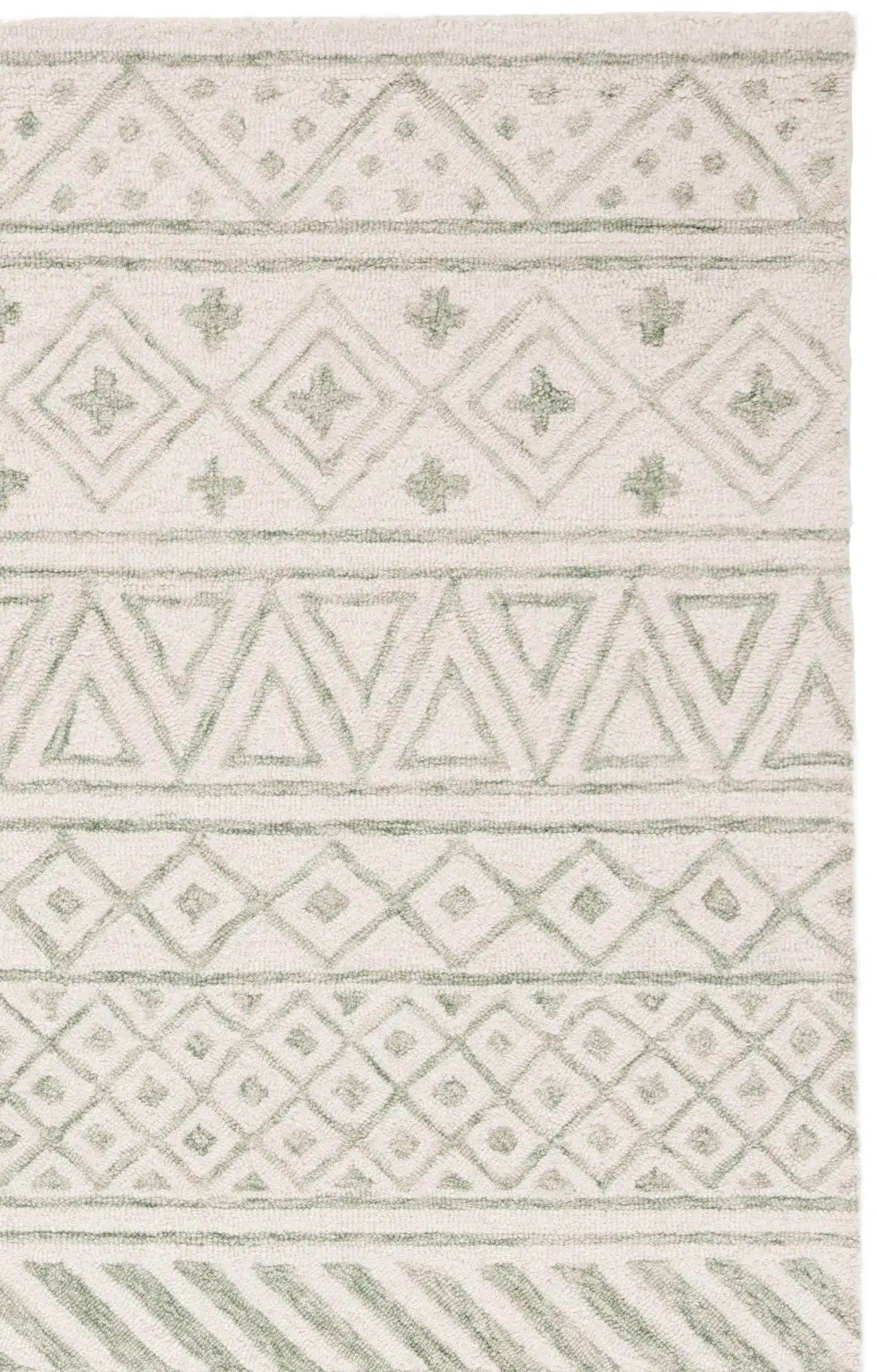 Ivory / Light Green