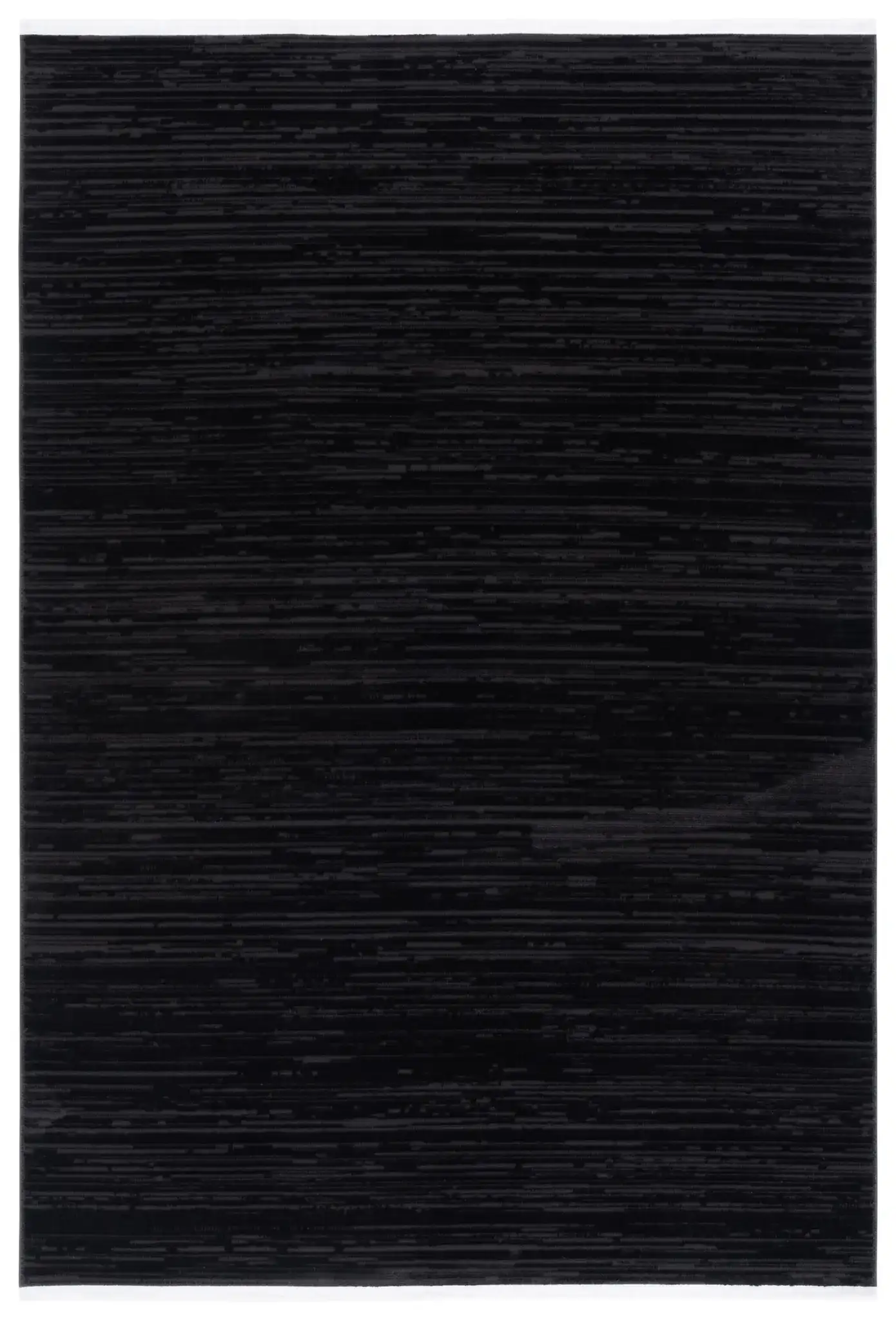 Mila Linear Stripe Rug in Beige / Black