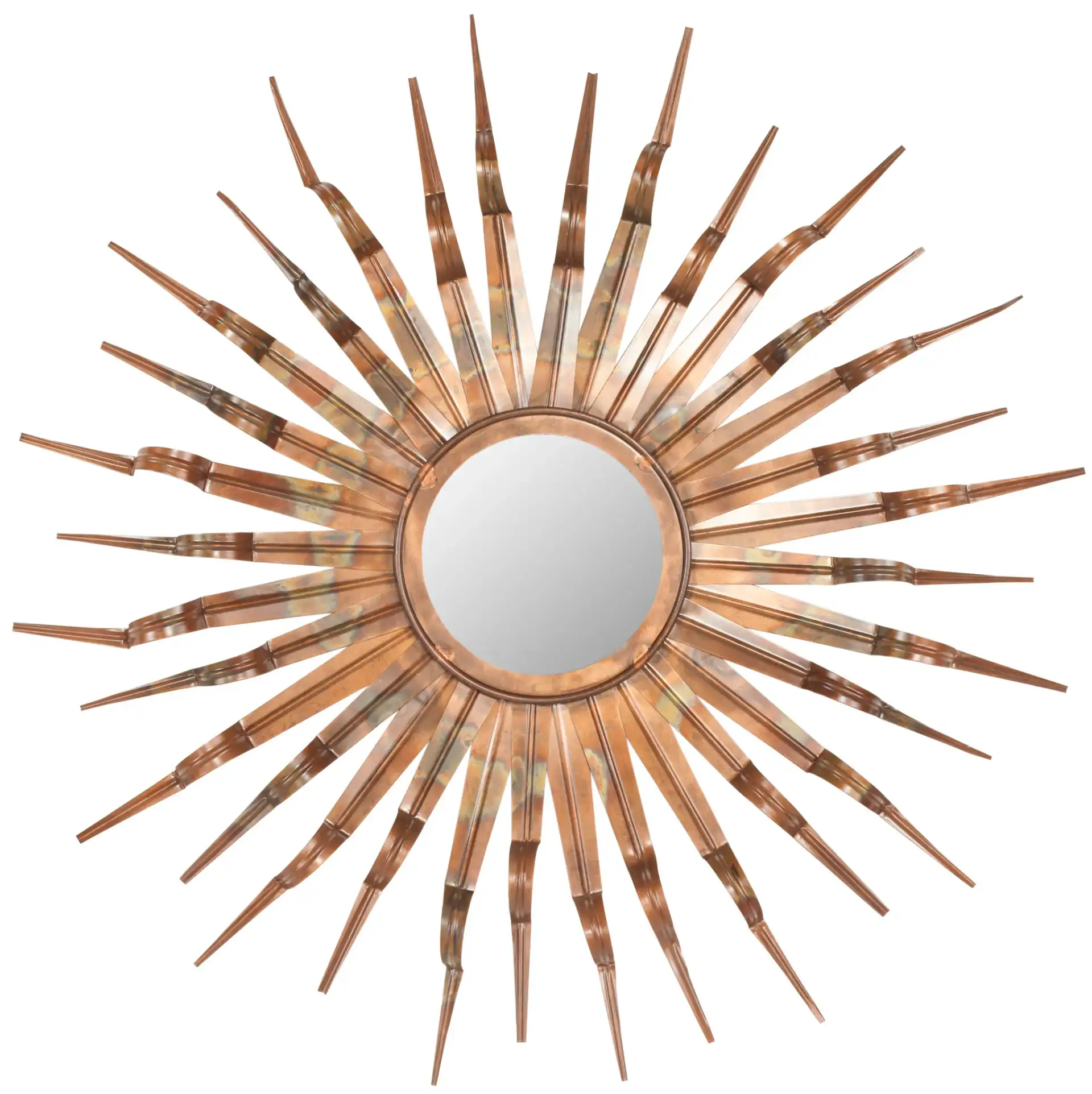Sun Mirror in Burnt Copper