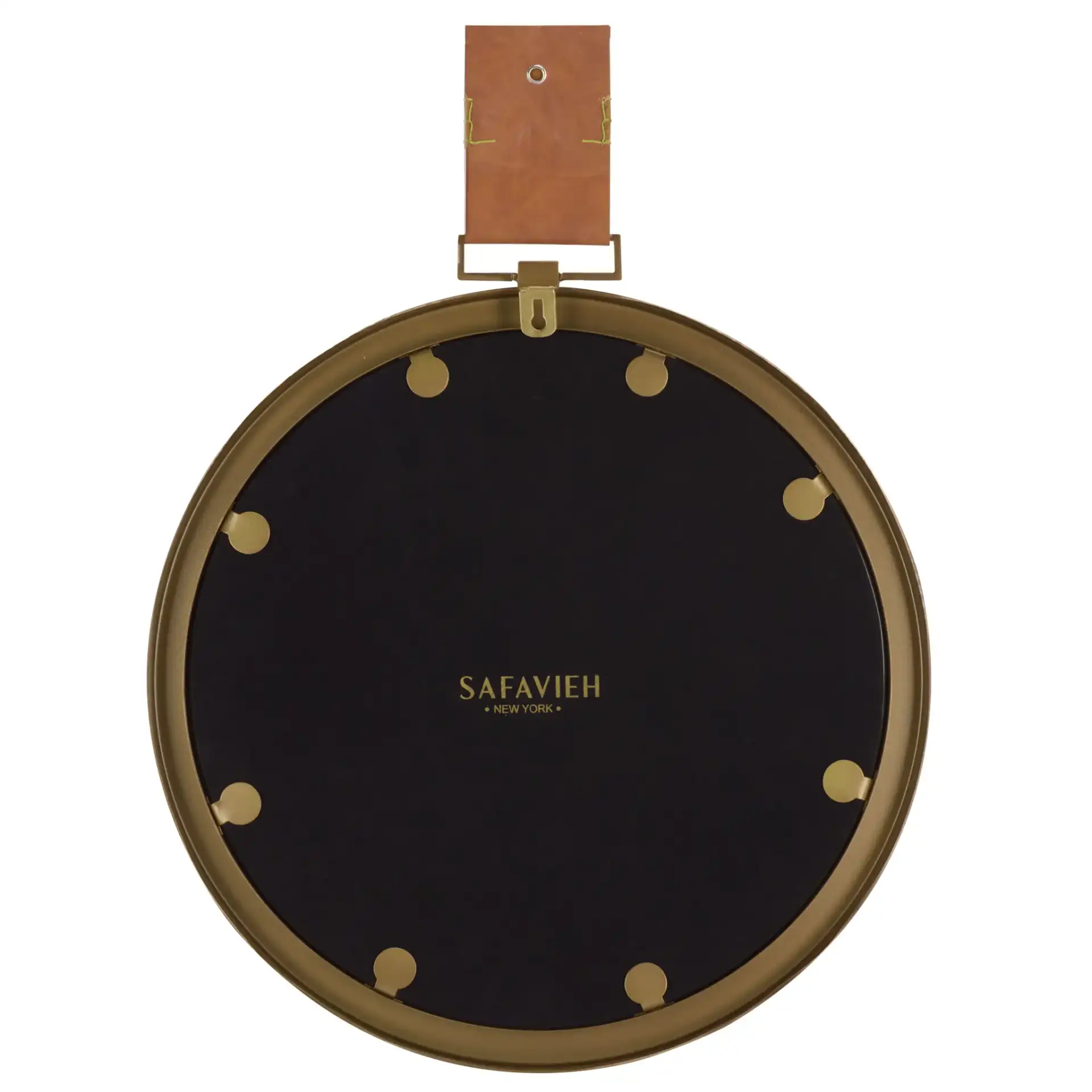 Time Out 21-Inch Strap Mirror in Brown, detail view