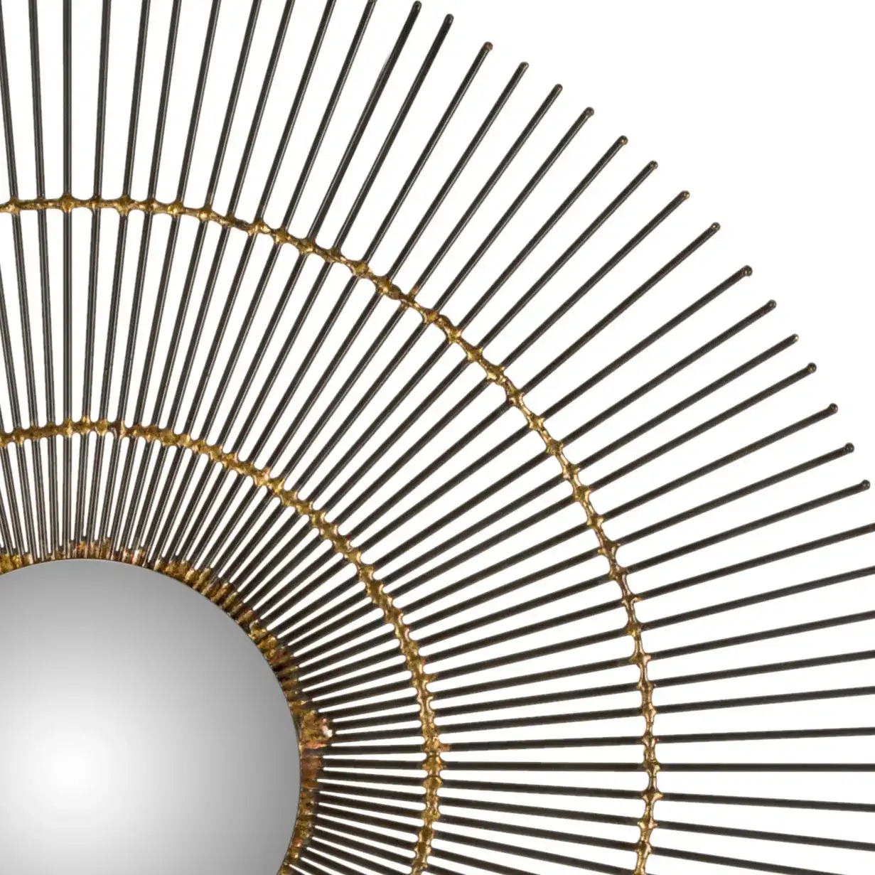 Orbit The Sun Mirror in Natural in a styled room