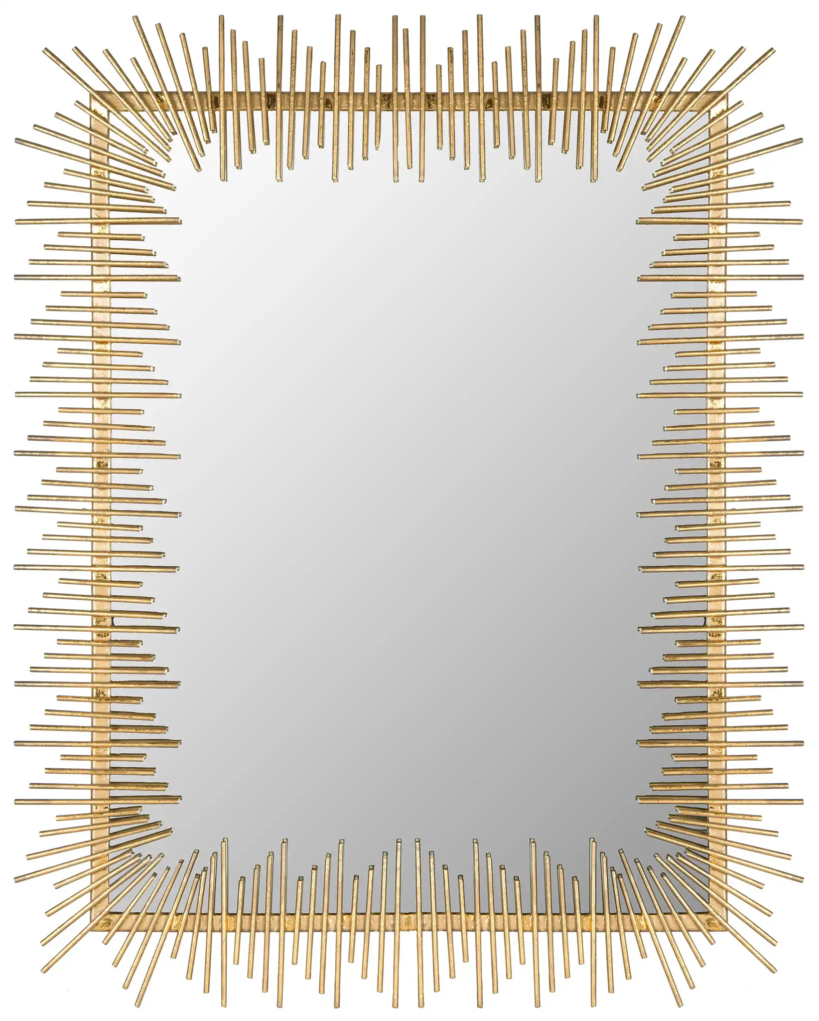 Sunray Mirror in Antique Gold