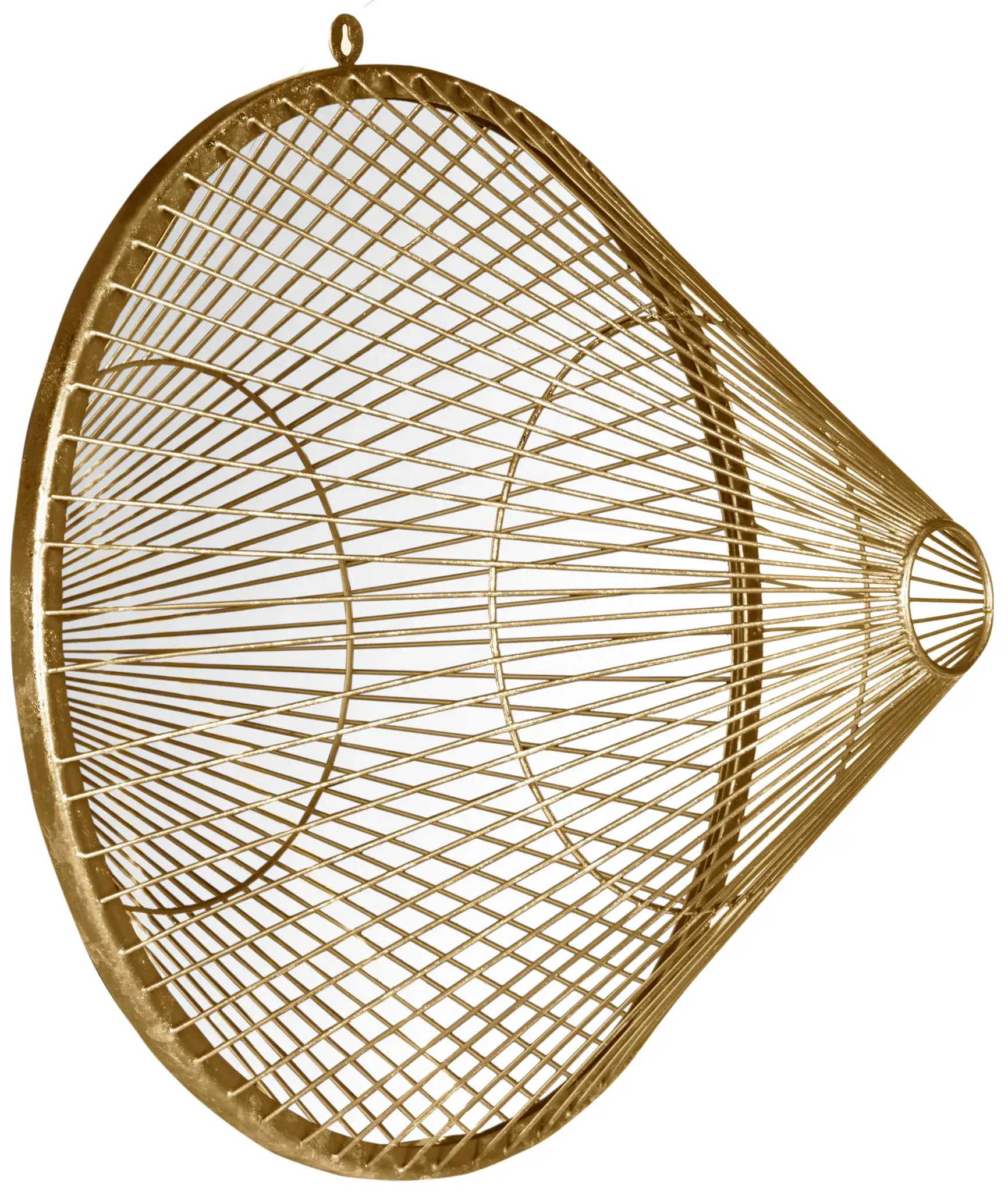 Gemini Mirror in Gold, detail view