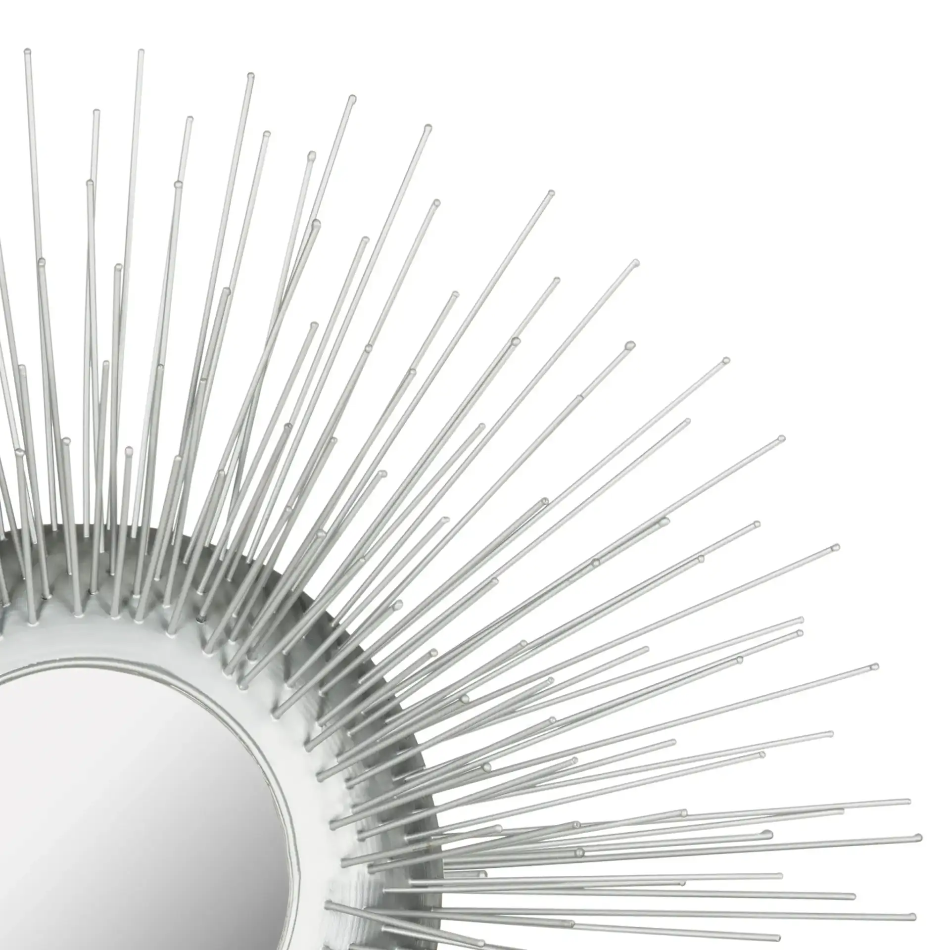 Sunburst Triptych Mirror Set (Set of 3) in Silver in a styled room