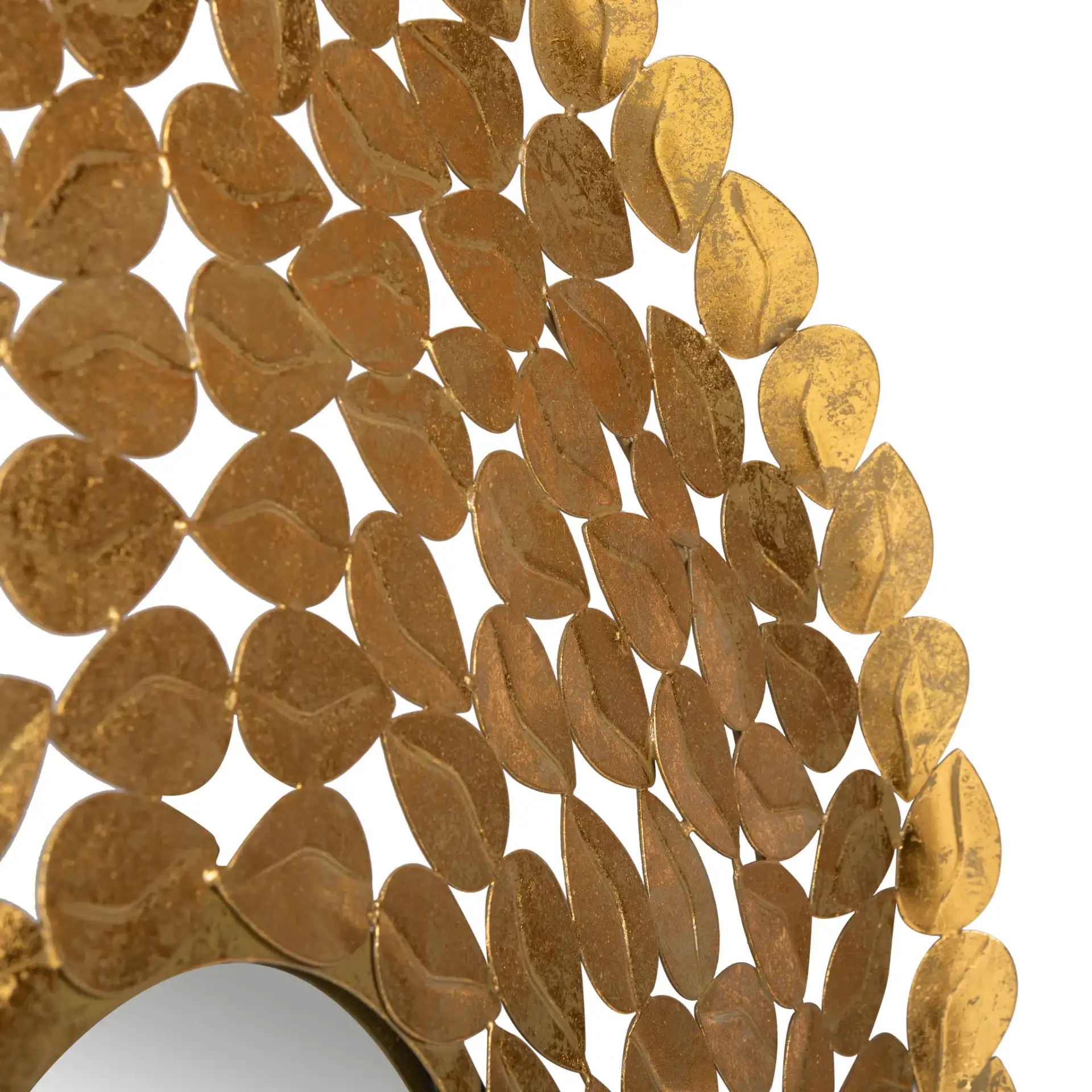 Bliss Mirror in Gold Foil in a styled room
