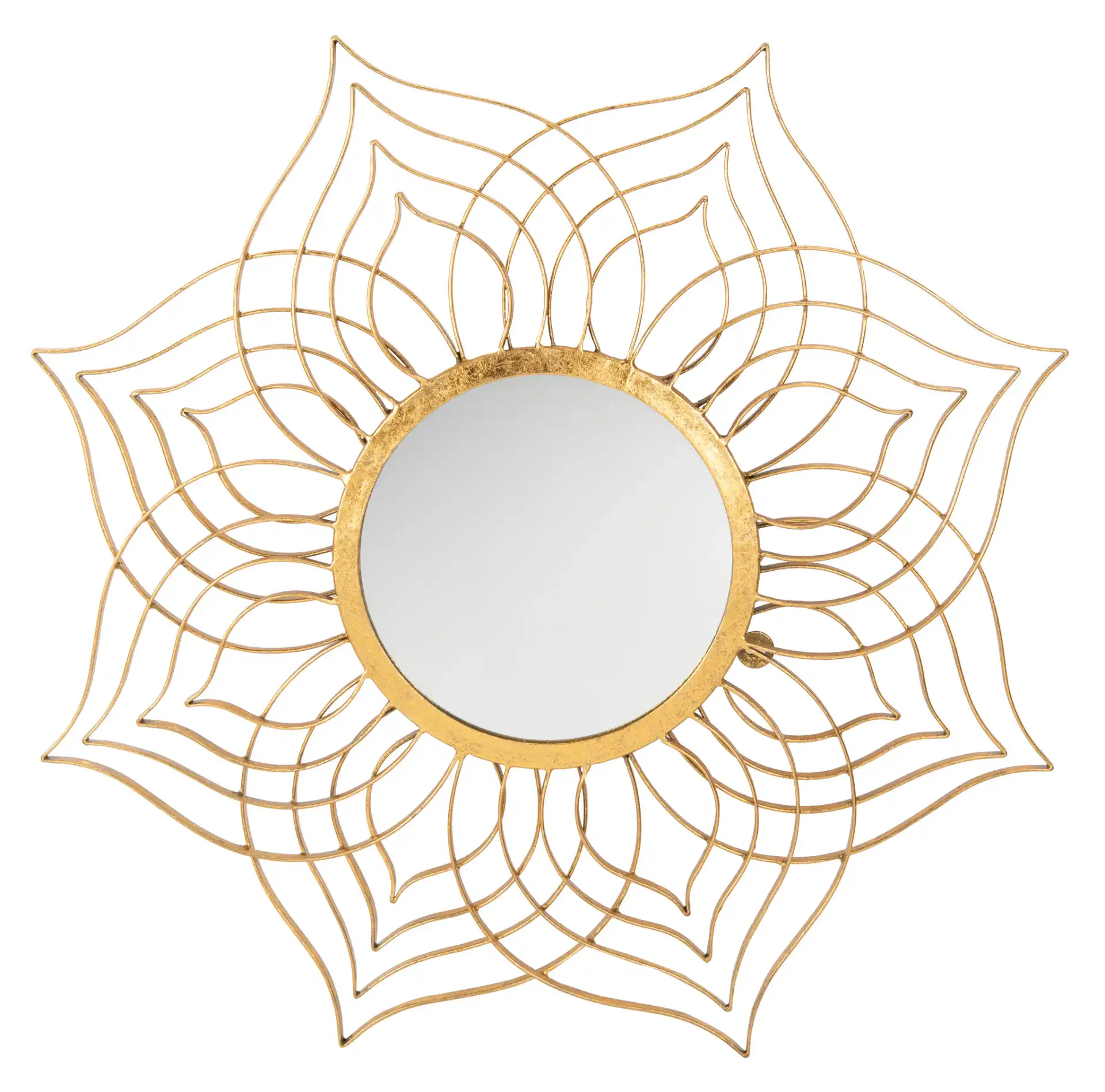 Charlton Mirror in Gold Foil