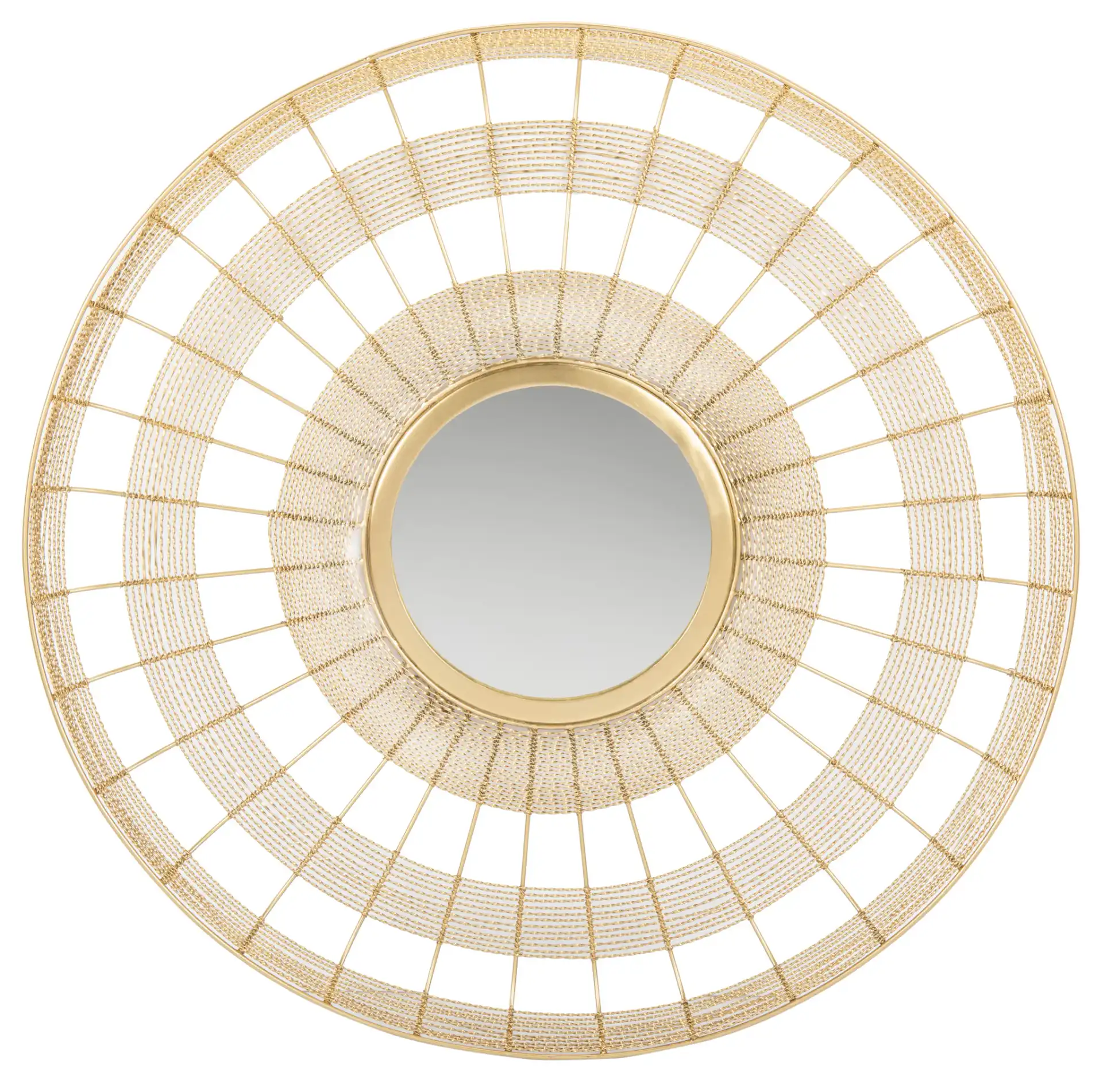 Acton Mirror in Shiny Brass Finish