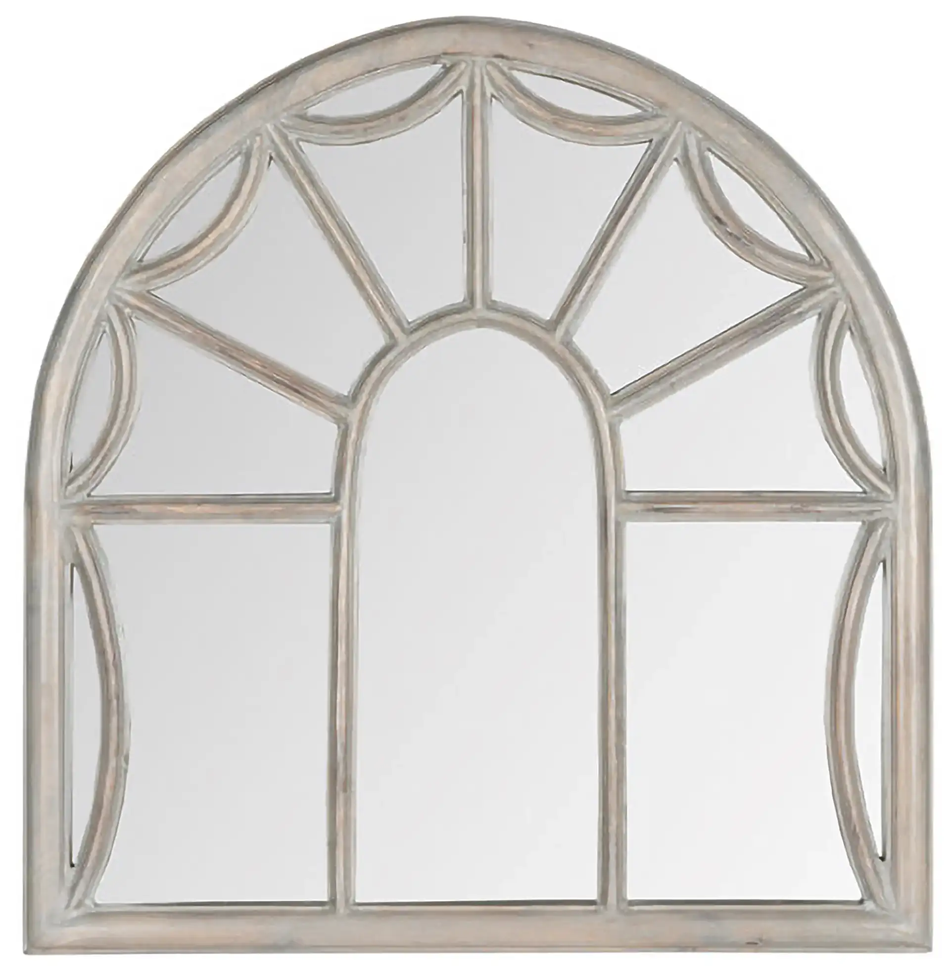 Palladian Mirror in Gray