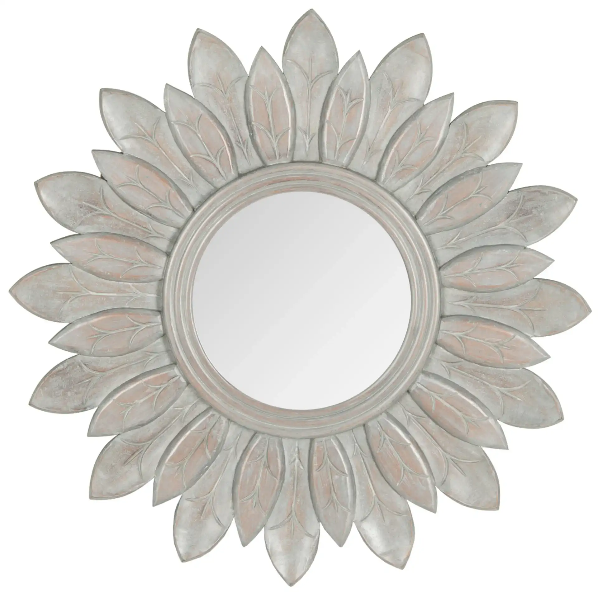 Sun King Mirror in Gray