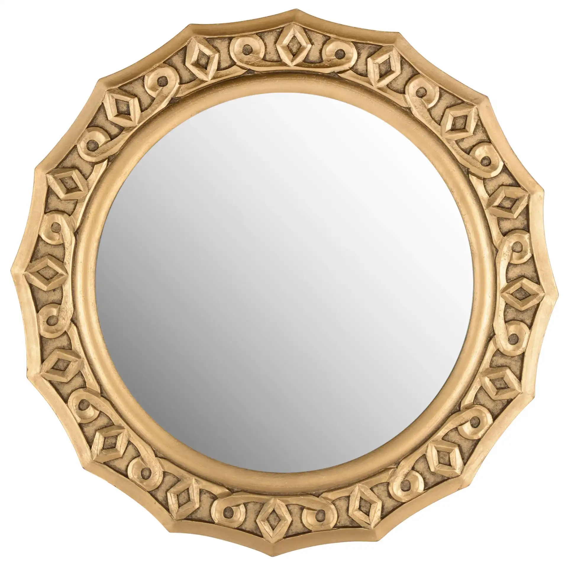 Gossamer Lace Mirror in Gold