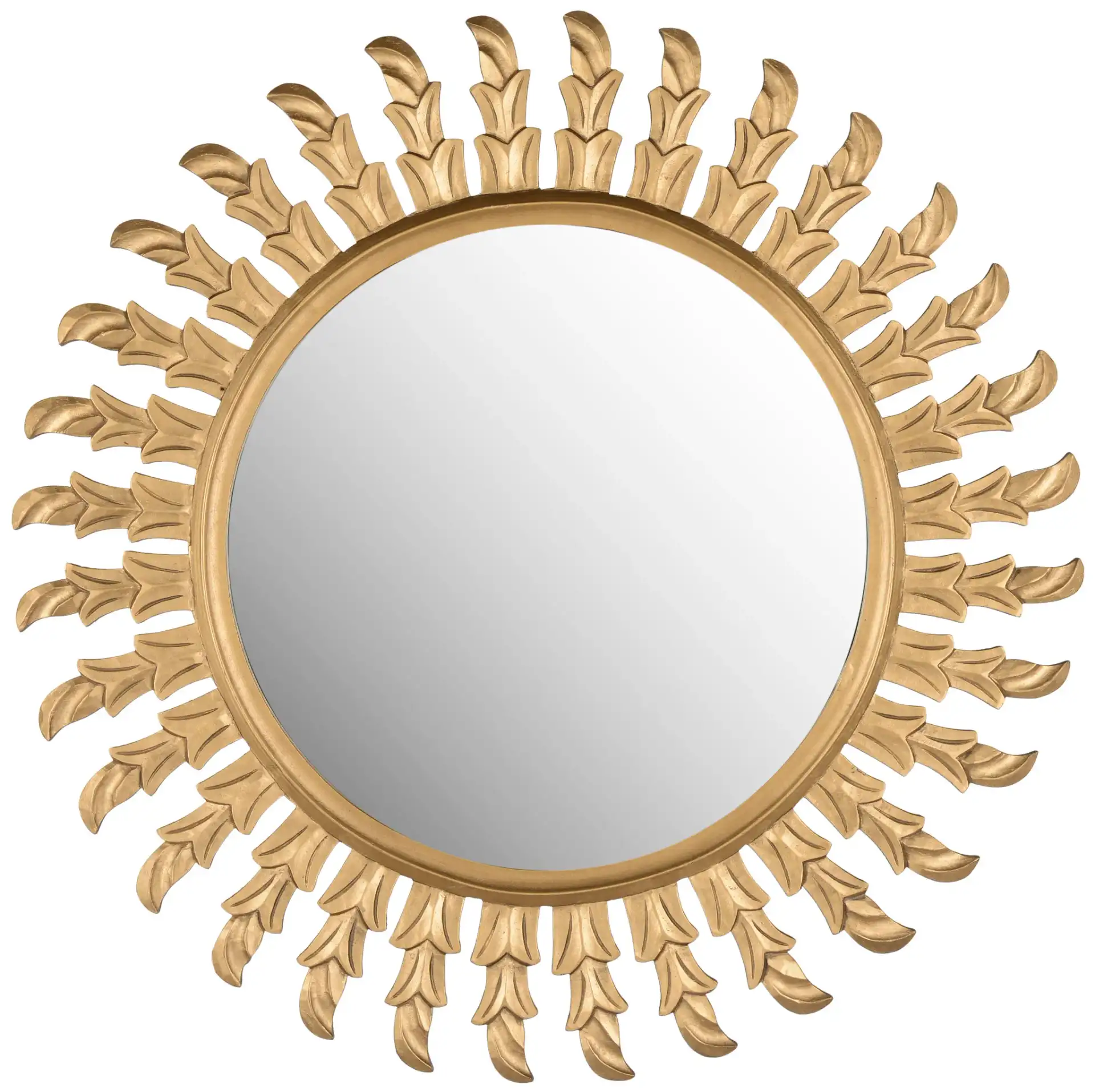 Inca Sun Mirror in Gold