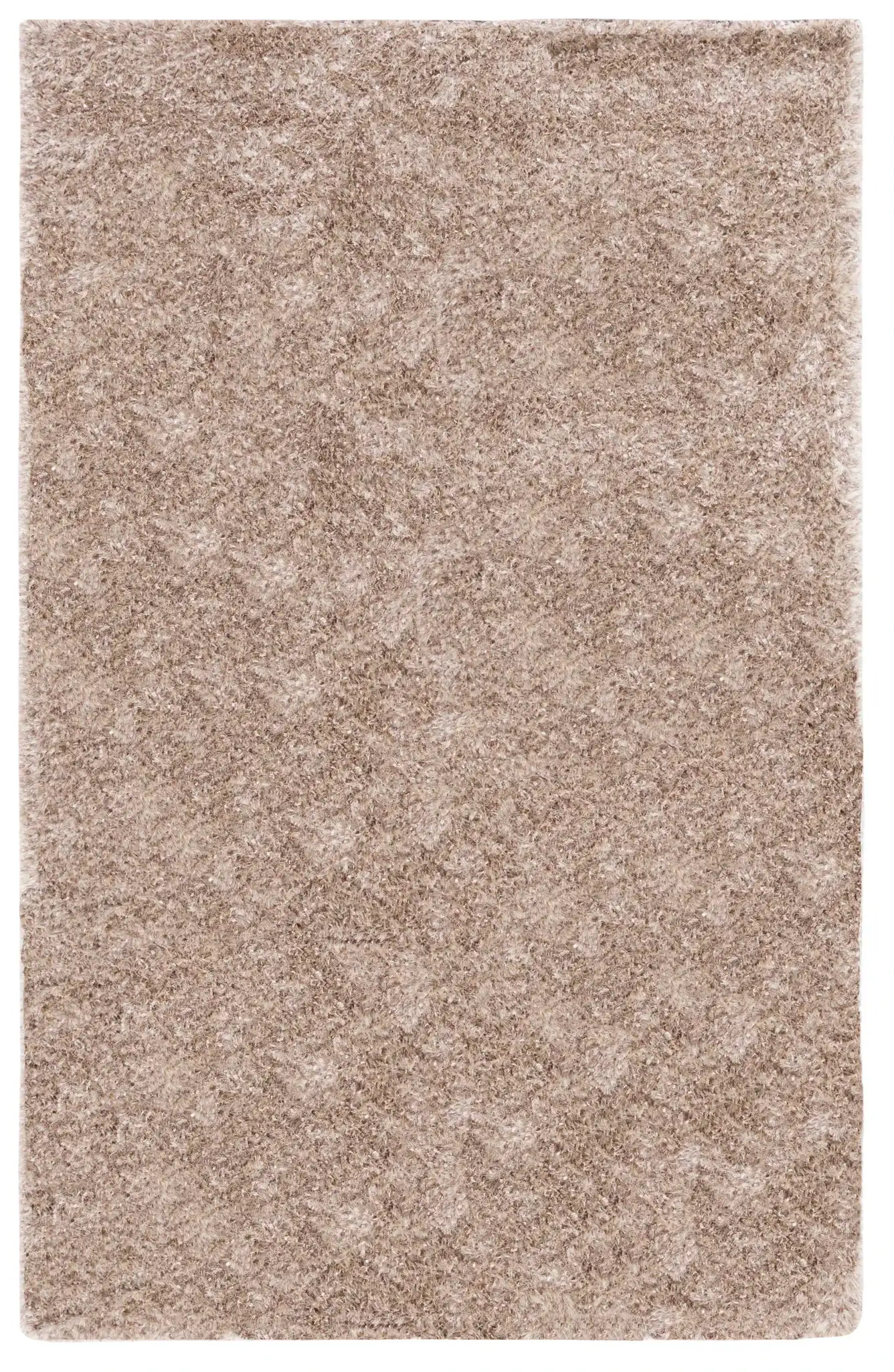 Malibu Solid Hand-Tufted Shag Rug in Natural