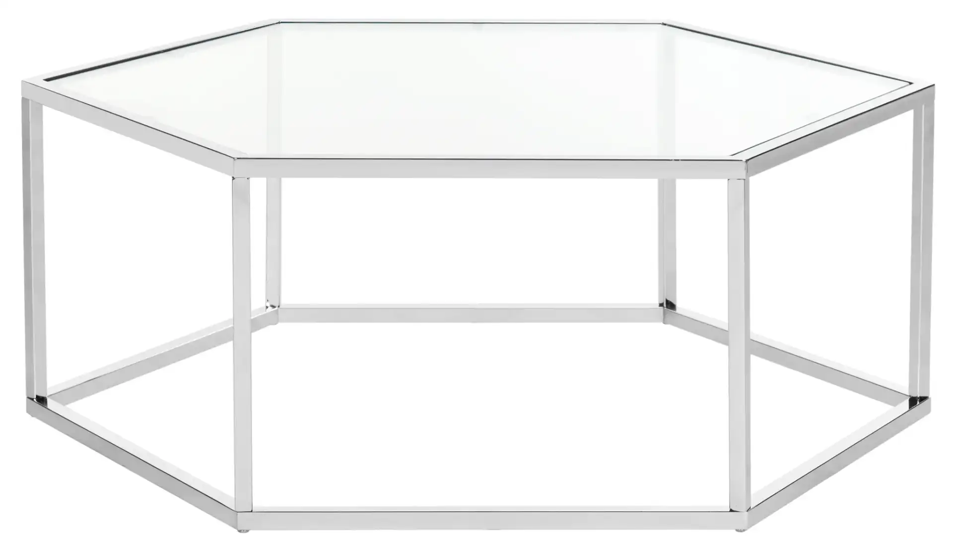 Eliana Coffee Table in Chrome