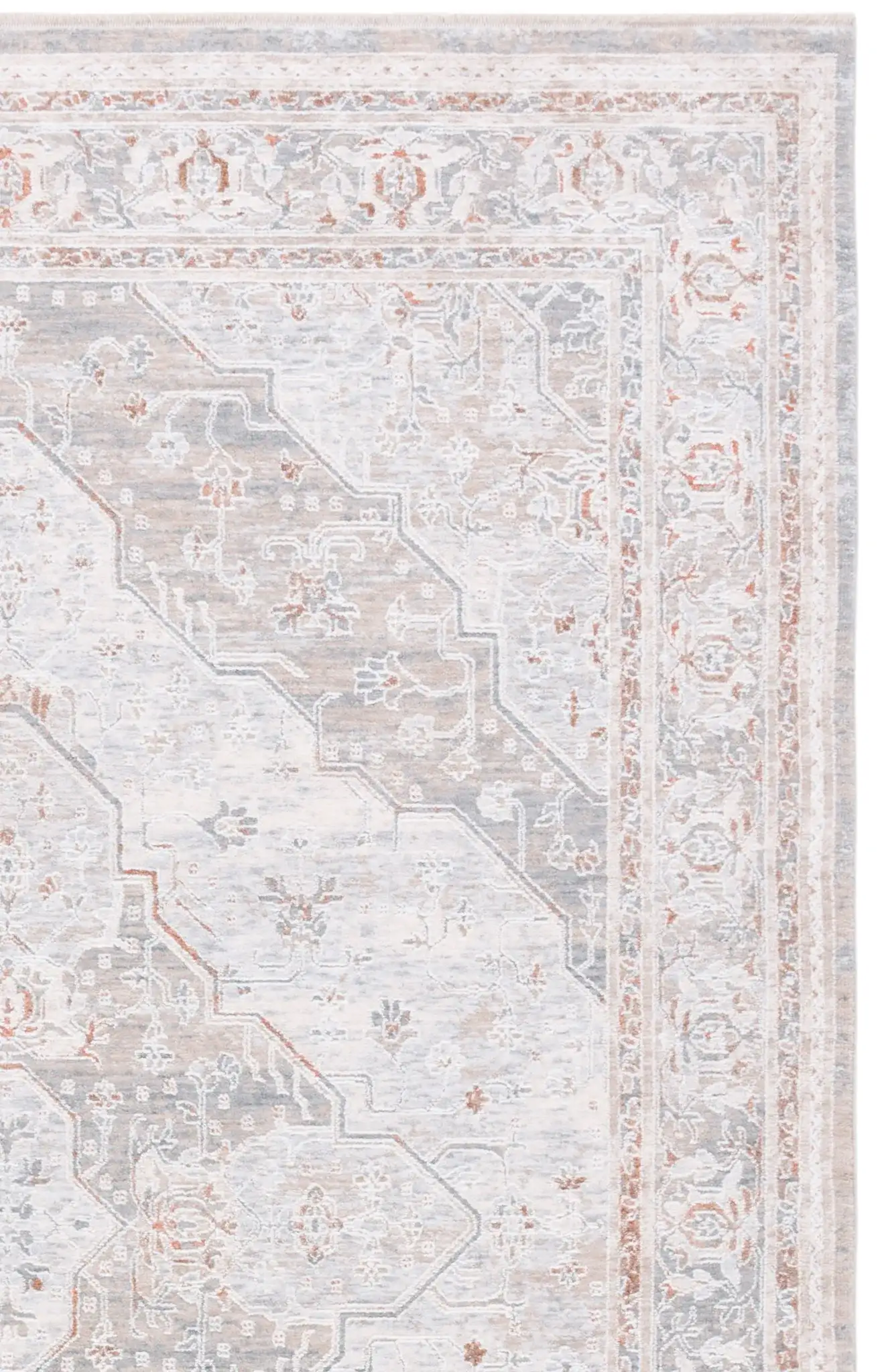Beige / Blue Rust