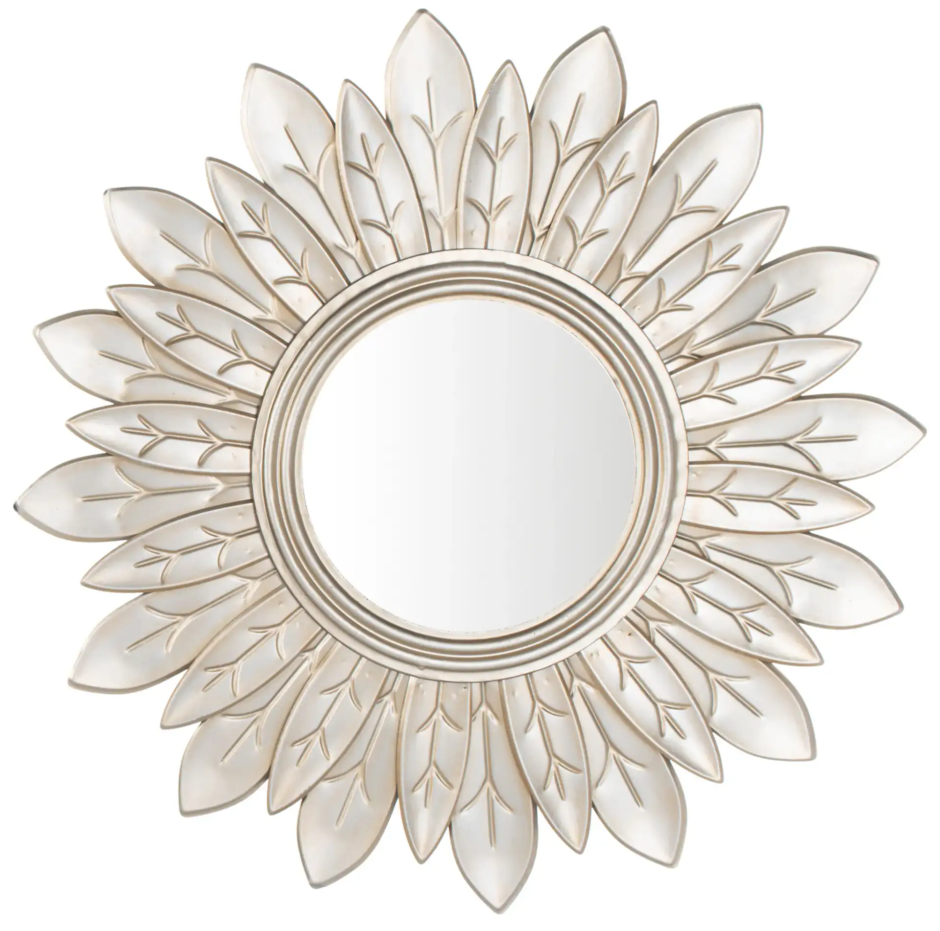 Alba Sunburst Mirror in Champagne