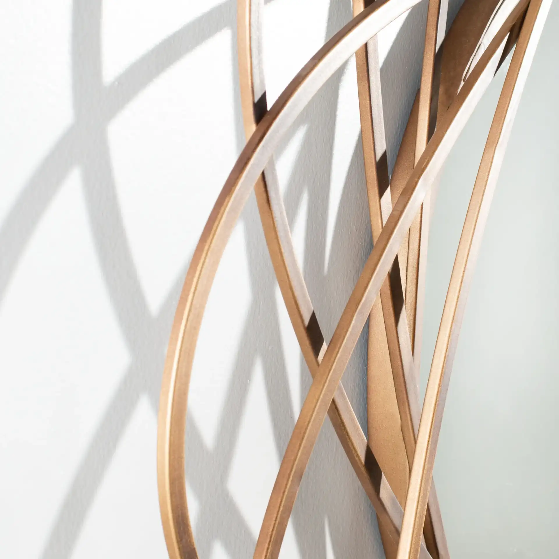 Sinisa Mirror in Gold in a styled room