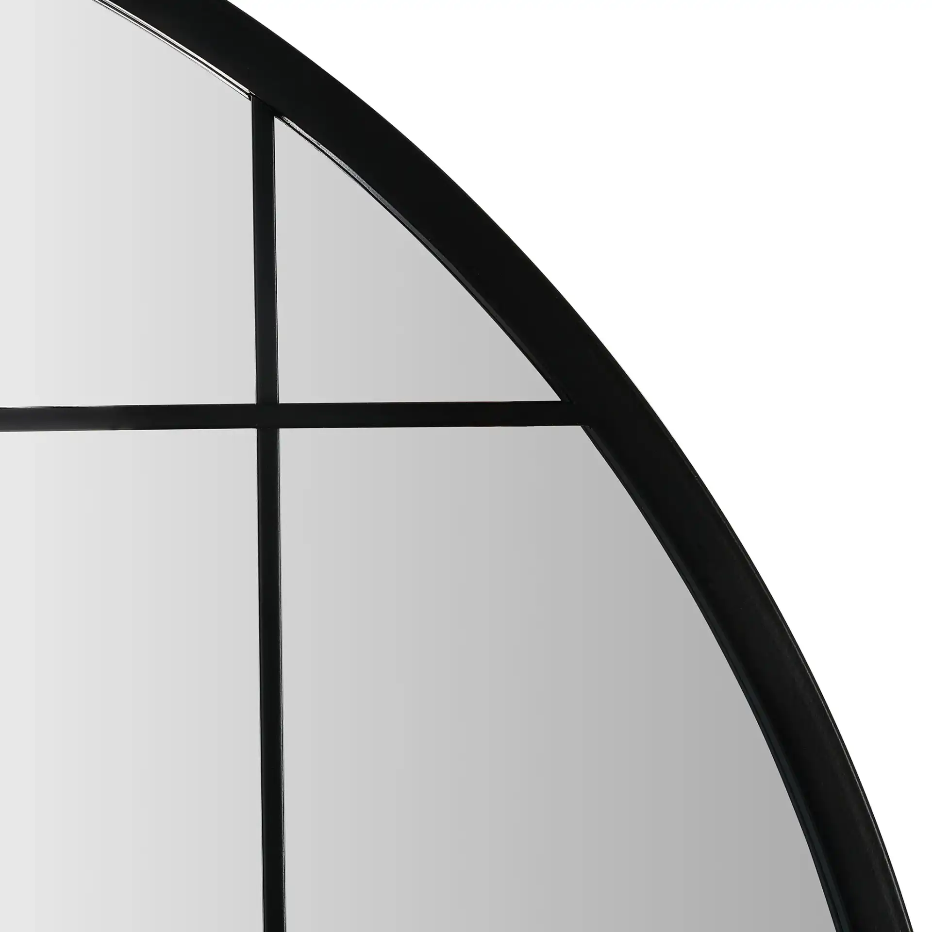 Simmie 32" Mirror in Black in a styled room
