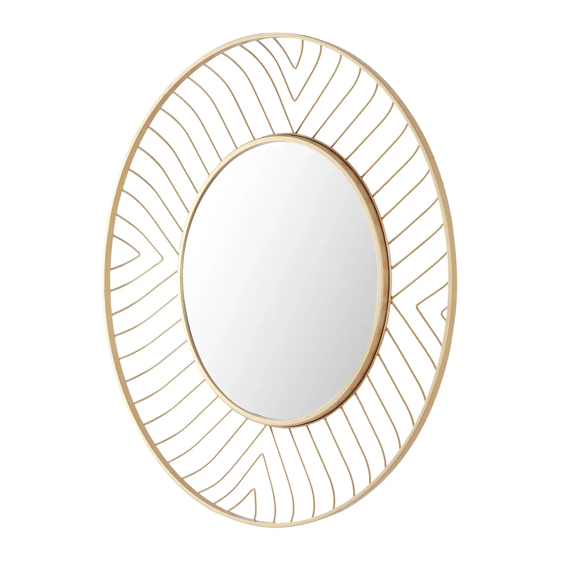 Fonna Mirror in Gold, detail view