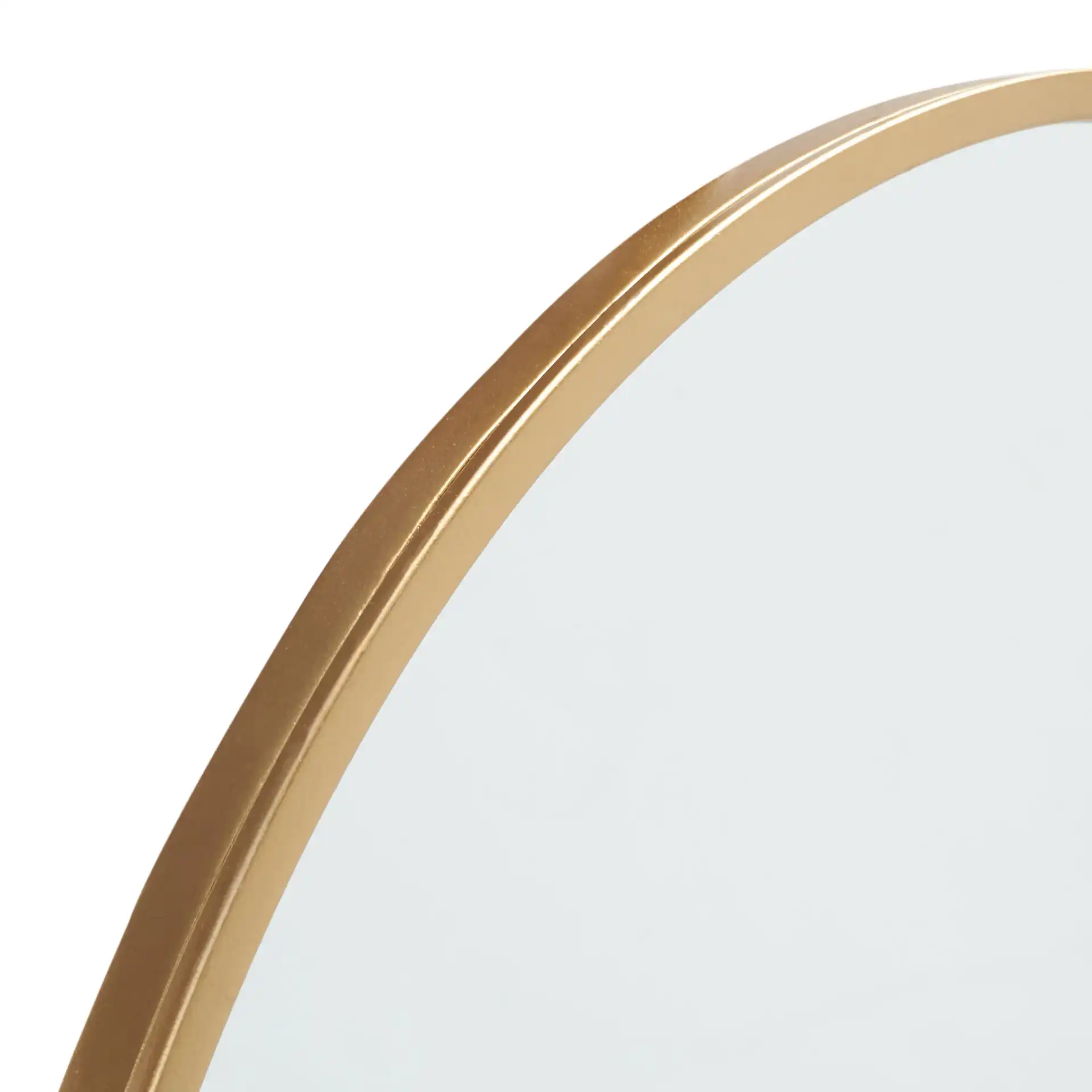 Rinlon 30-Inch Mirror in Gold in a styled room