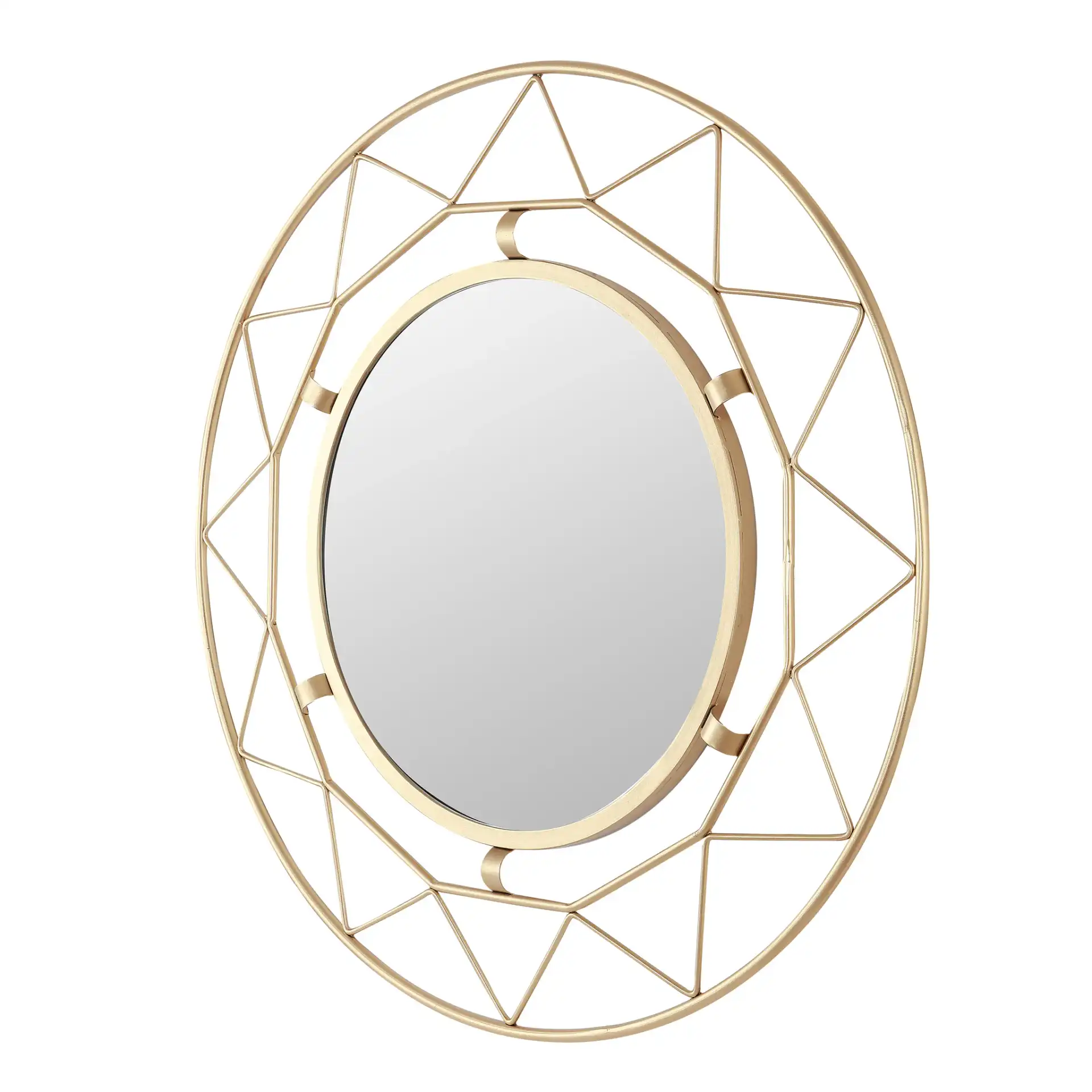 Cosria 30" Mirror in Gold, detail view
