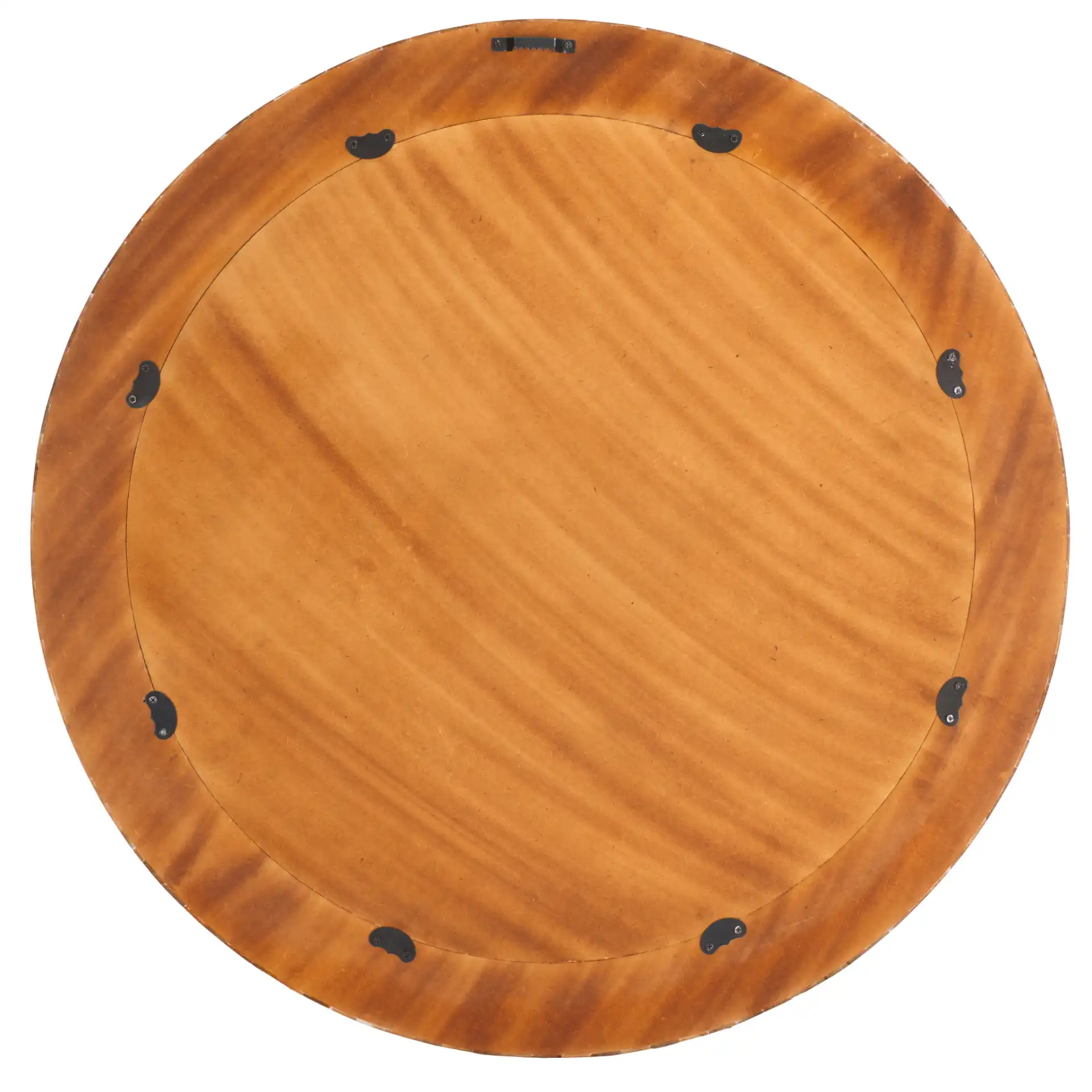 Aria Mirror in Antique Ivory / Natural Brown, detail view