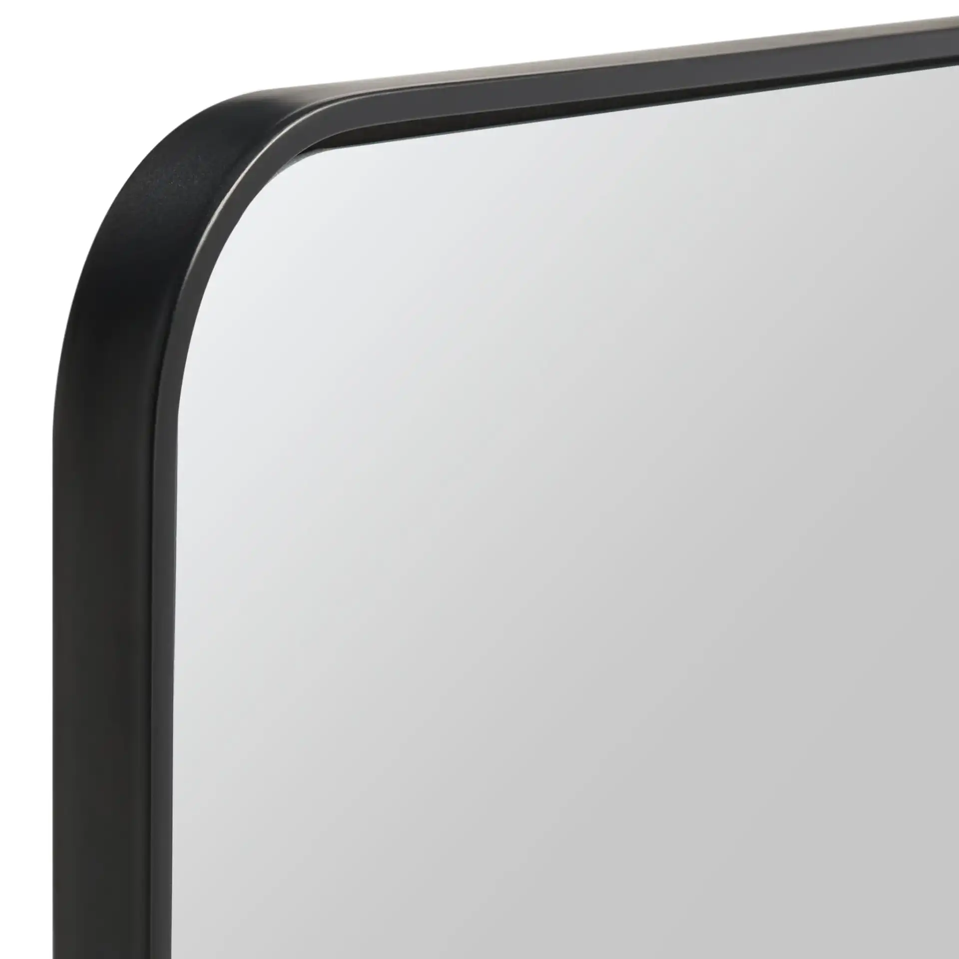 Delinah 24" Mirror in Black in a styled room