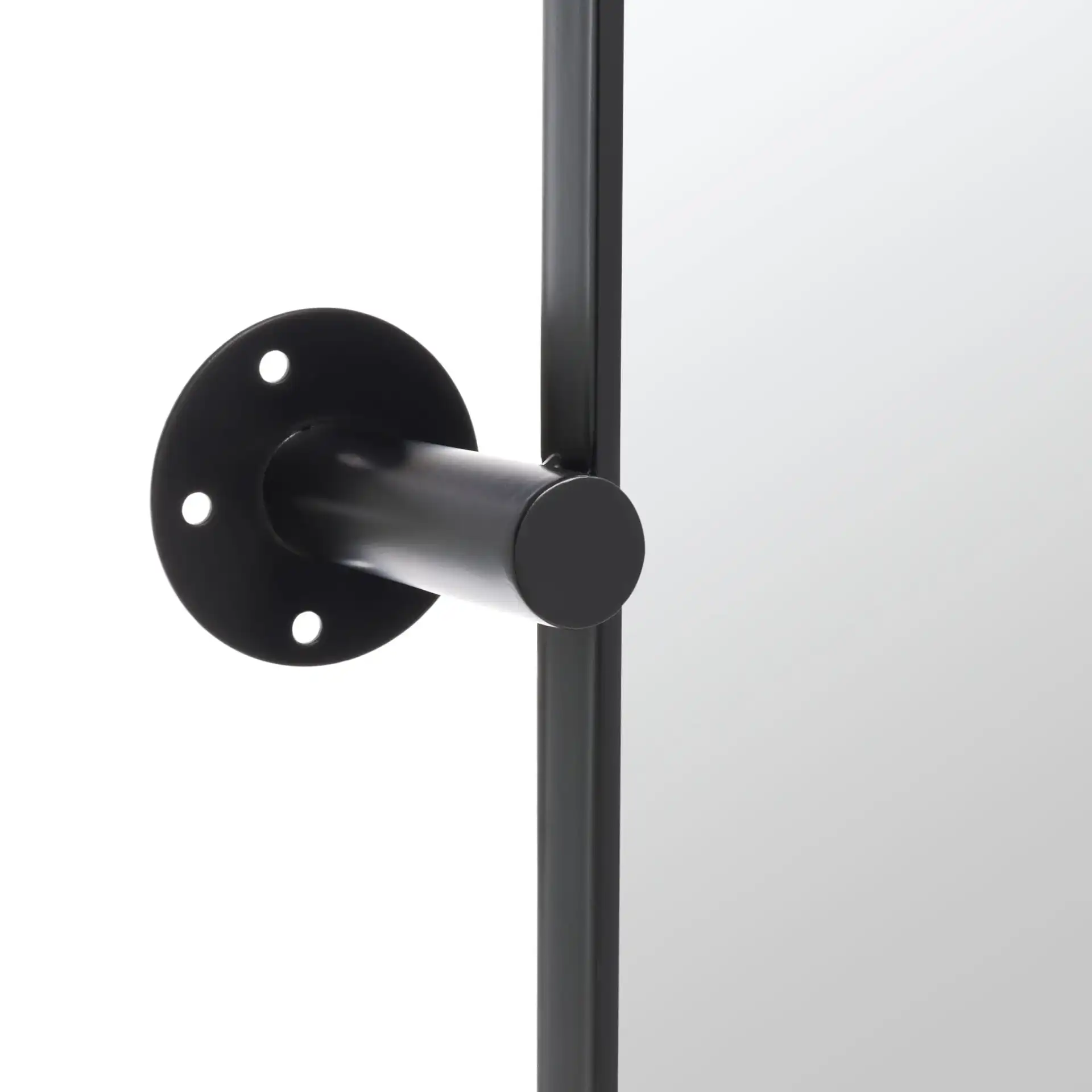 Delinah 24" Mirror in Black in a styled room