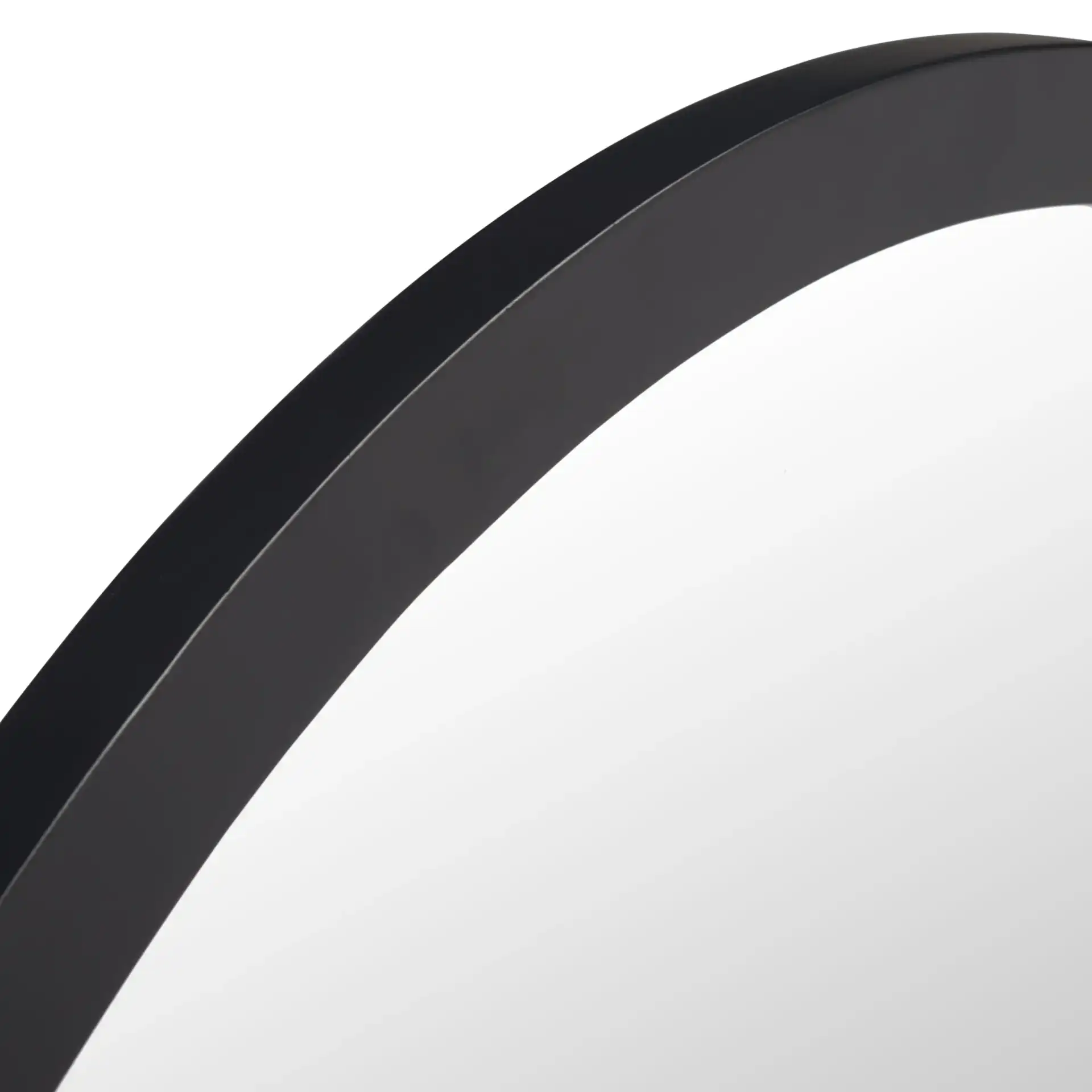 Derby 35.5-Inch Mirror in Black / Natural in a styled room