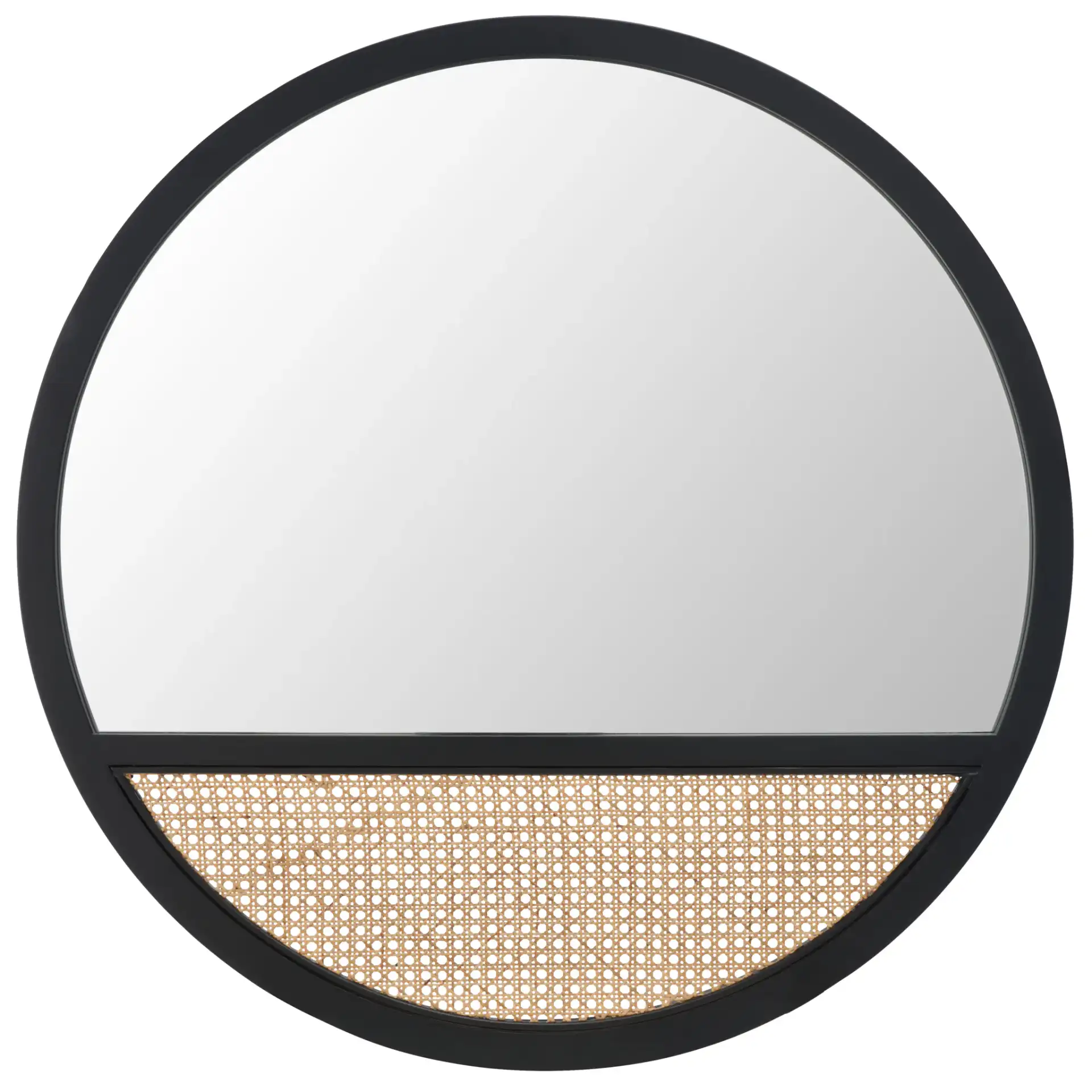 Derby 35.5-Inch Mirror in Black / Natural