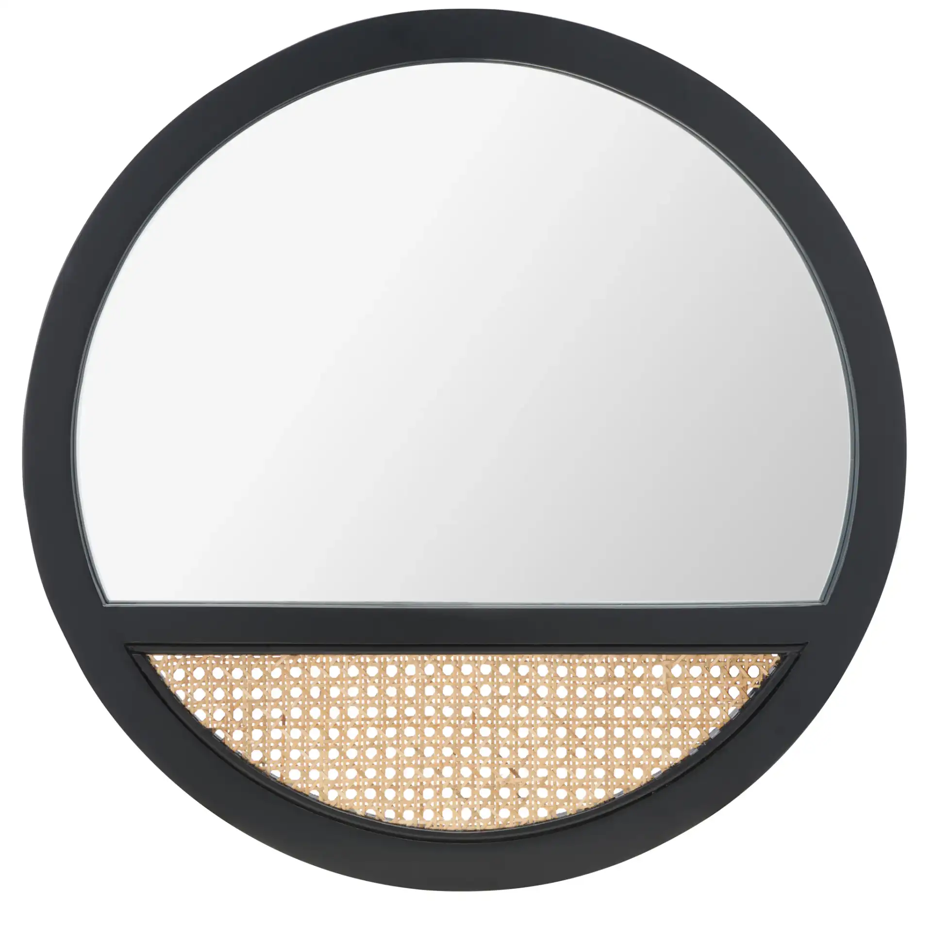 Deonna Mirror in Black / Natural