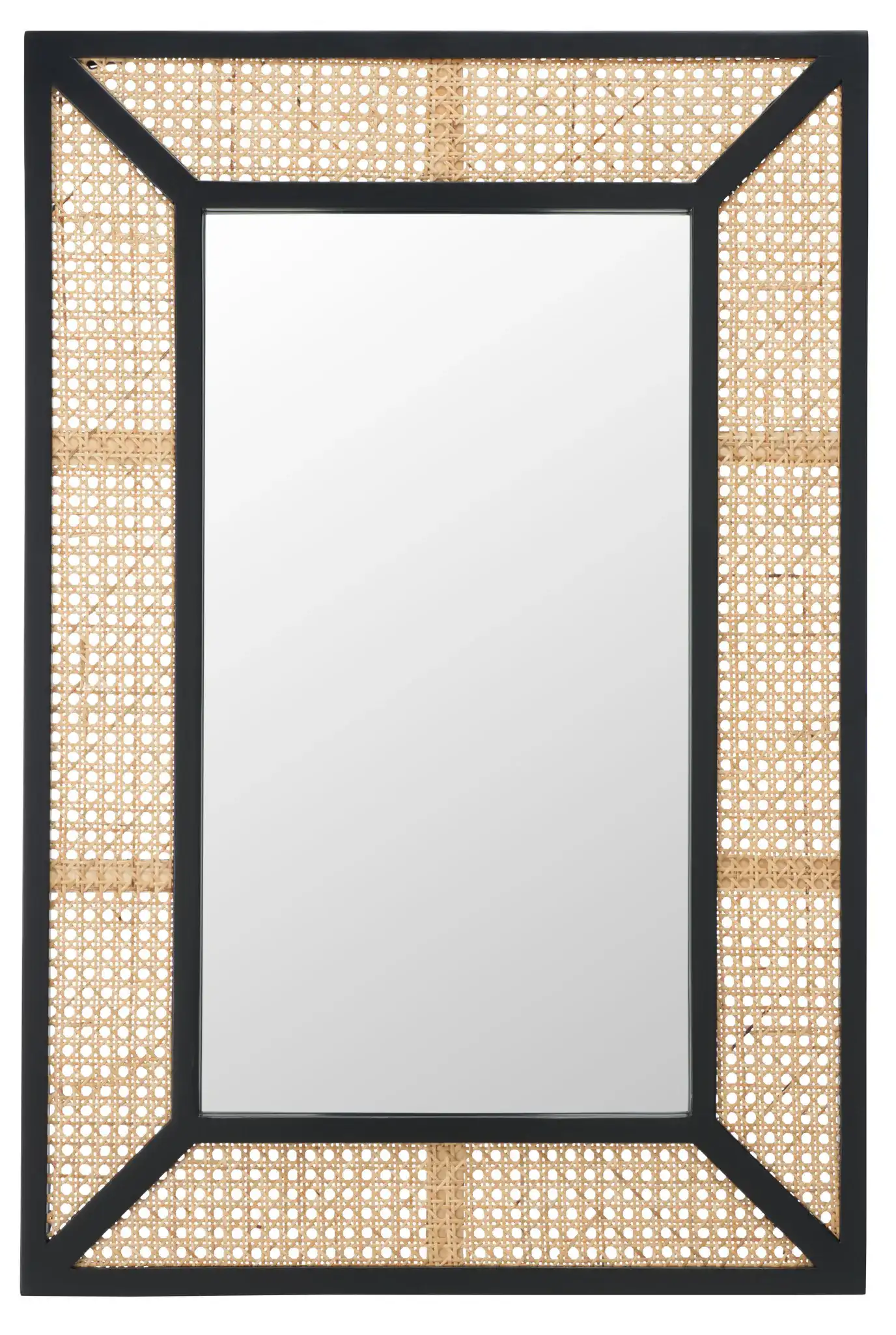 Tulia 24-Inch Mirror in Black / Natural