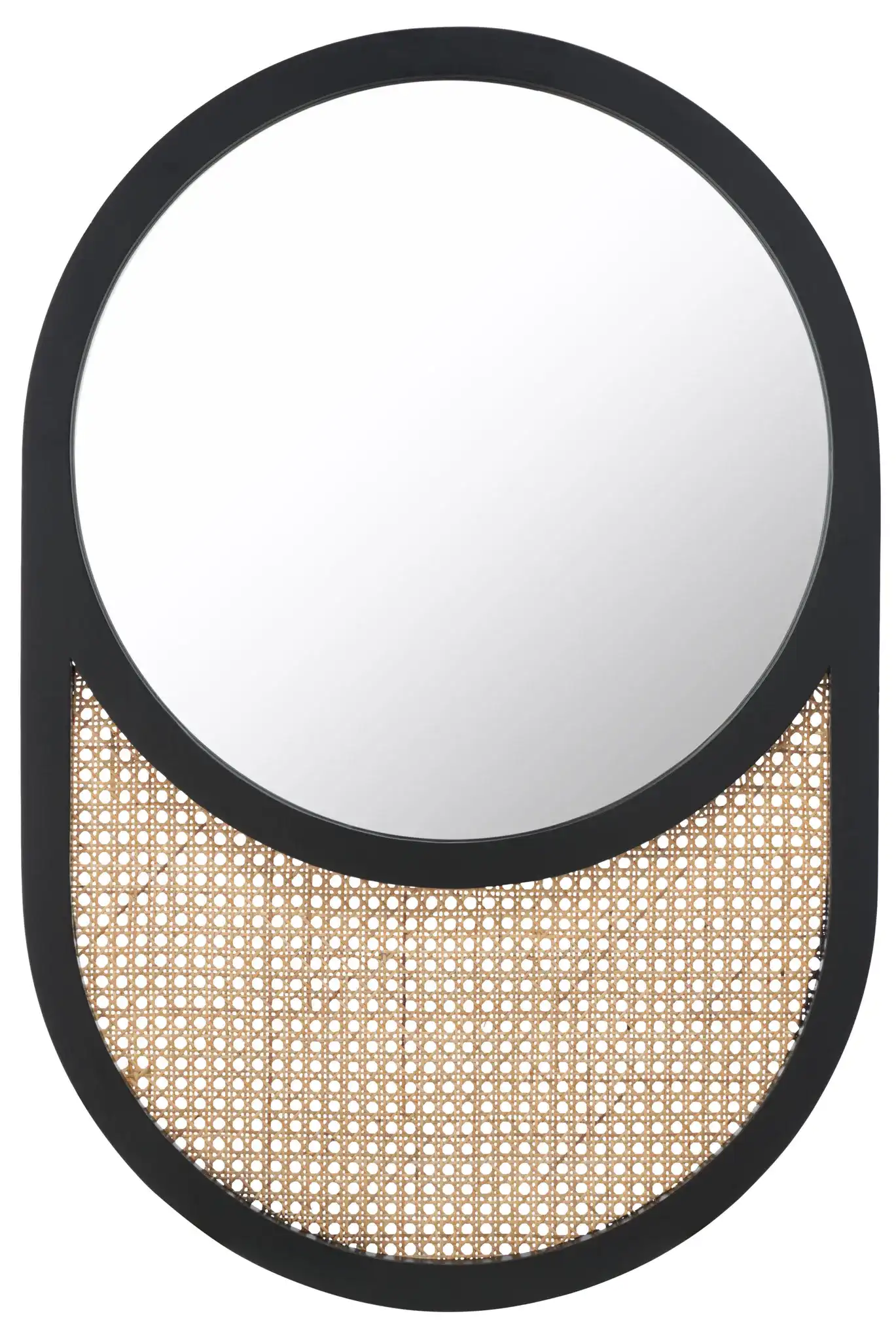 Danya 24-Inch Mirror in Black / Natural