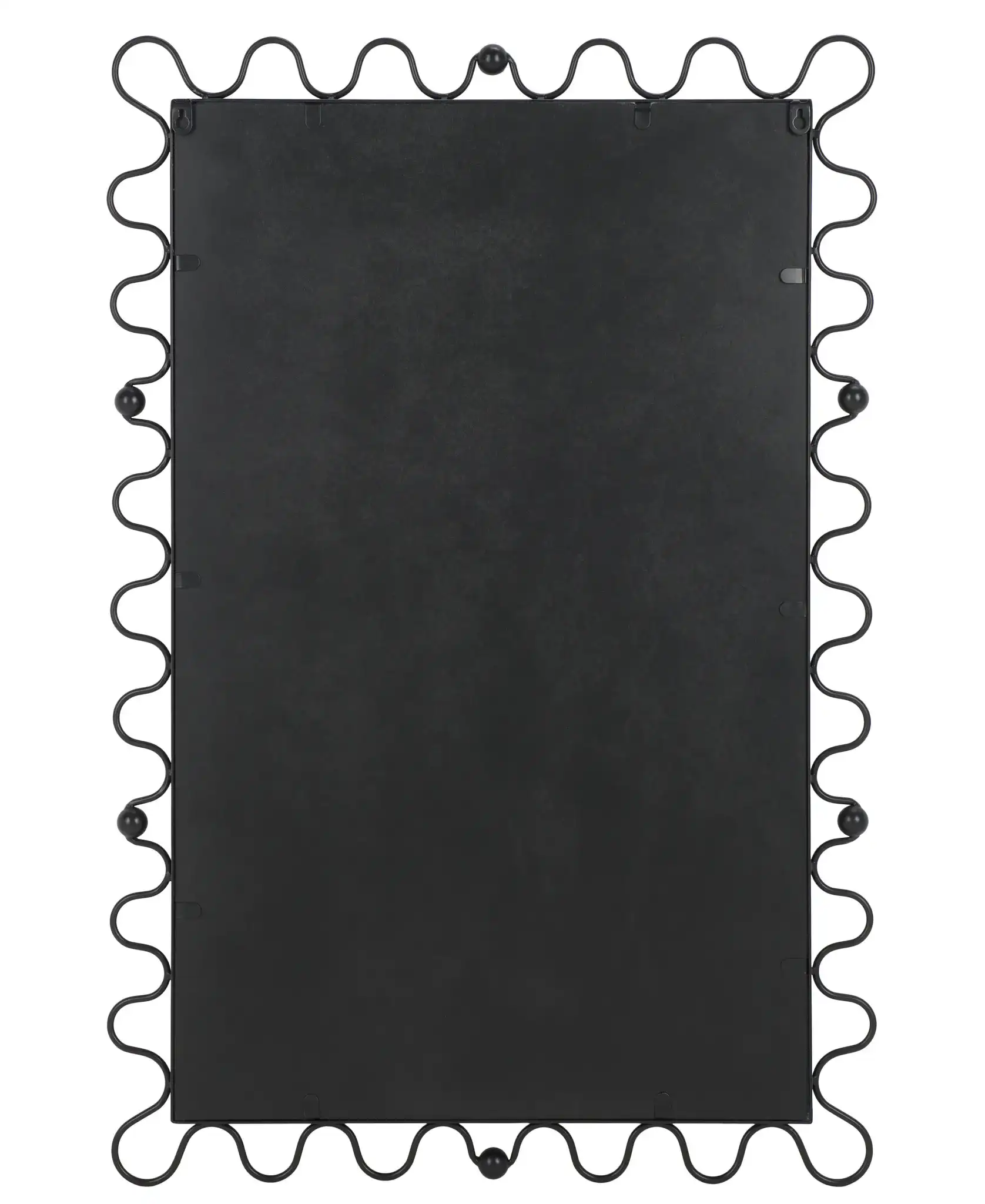 Cinq 24-Inch Mirror in Black, detail view