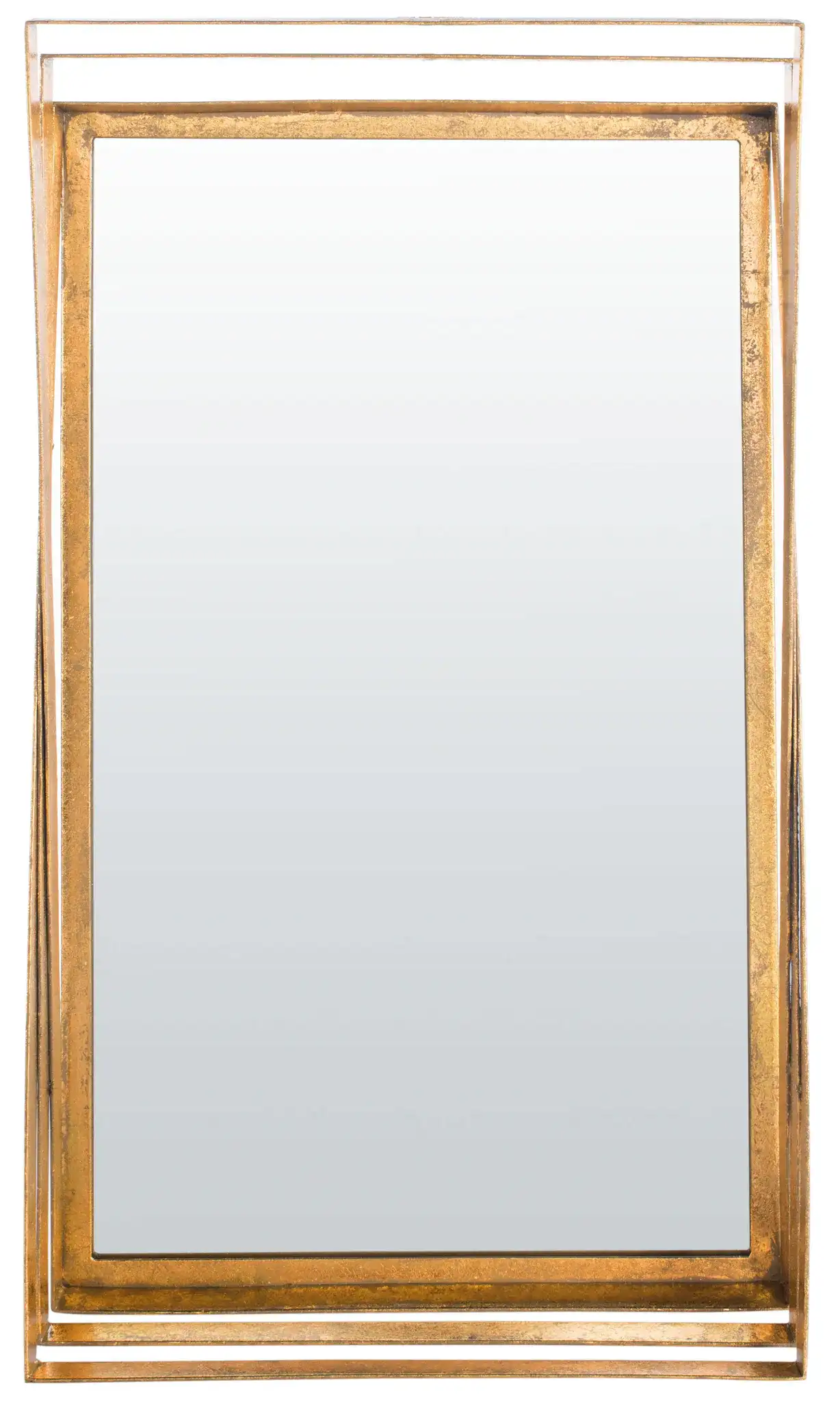 Resa Mirror in Gold Foil