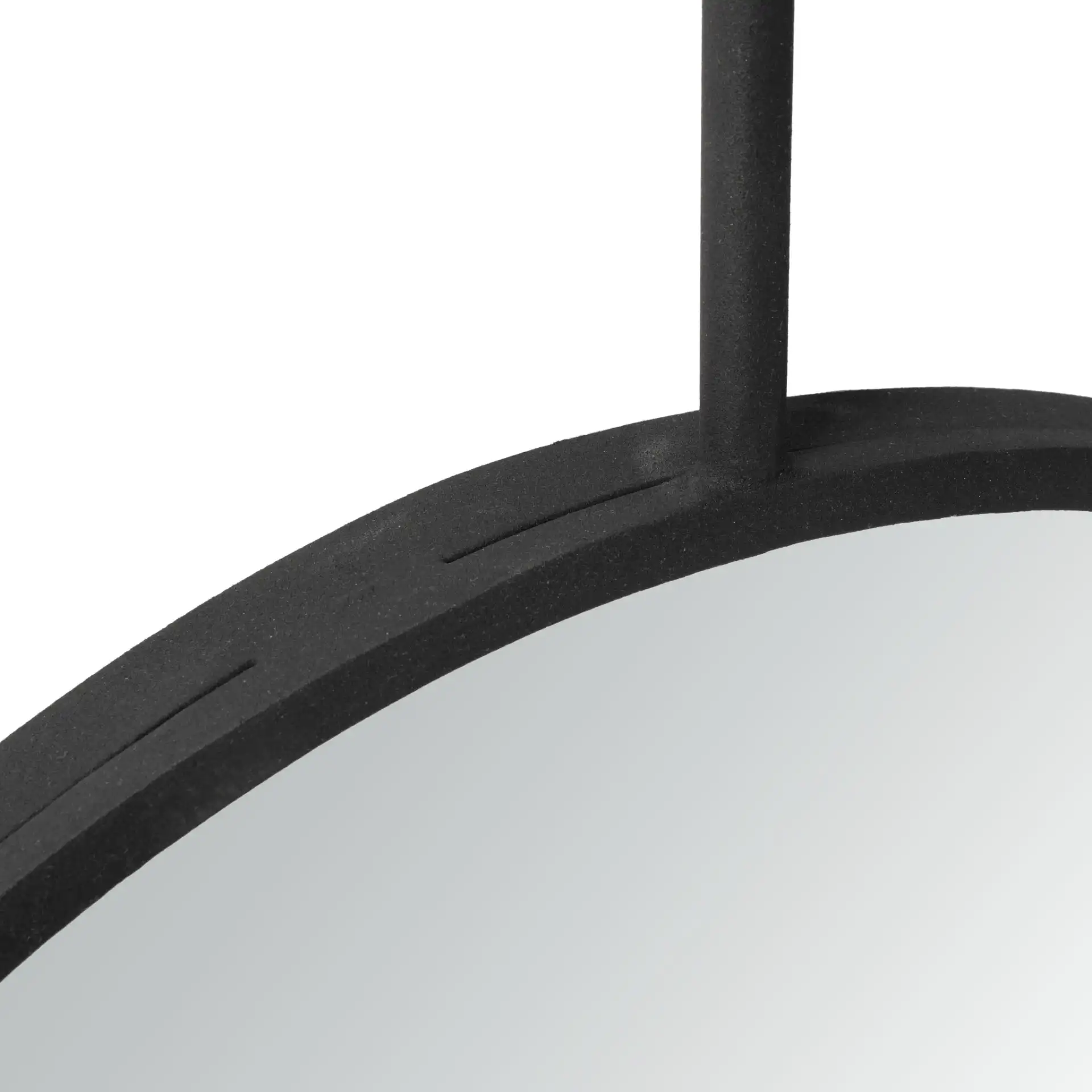 Jander Mirror in Matte Black in a styled room